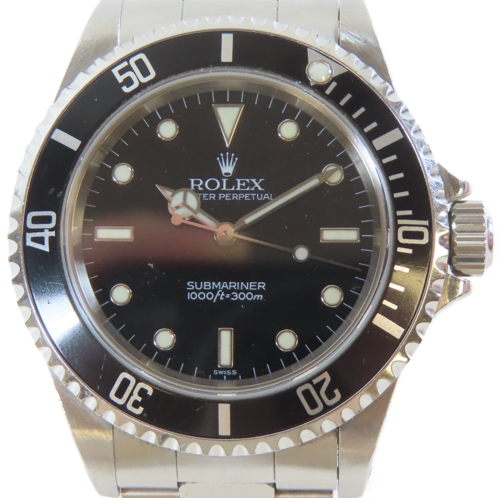 ROLEX Submariner No Date不鏽鋼手錶自動機芯黑色