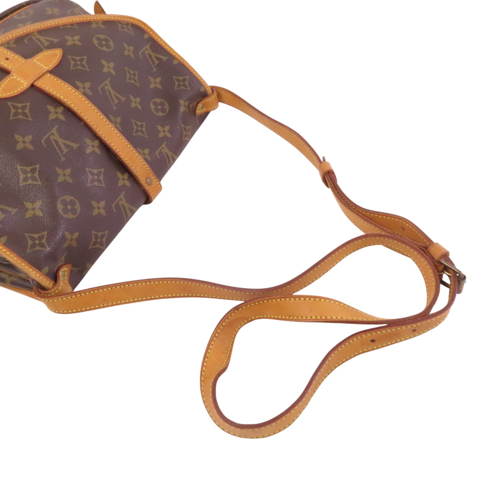 LOUIS VUITTON Monogram Saumur 30金扣肩背袋