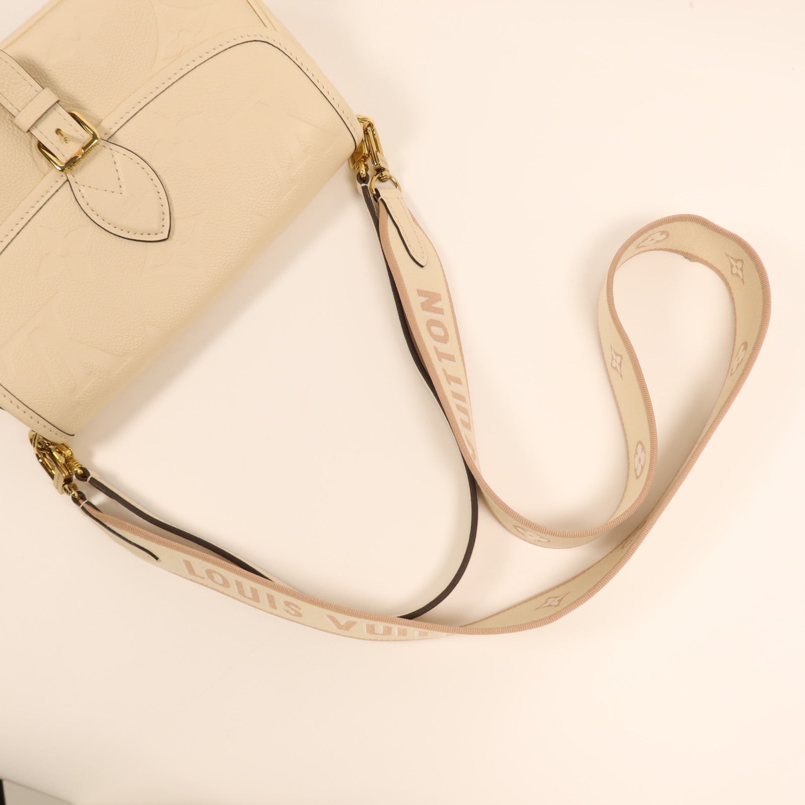 LOUIS VUITTON Monogram Empreinte Diane金扣手挽肩背兩用袋