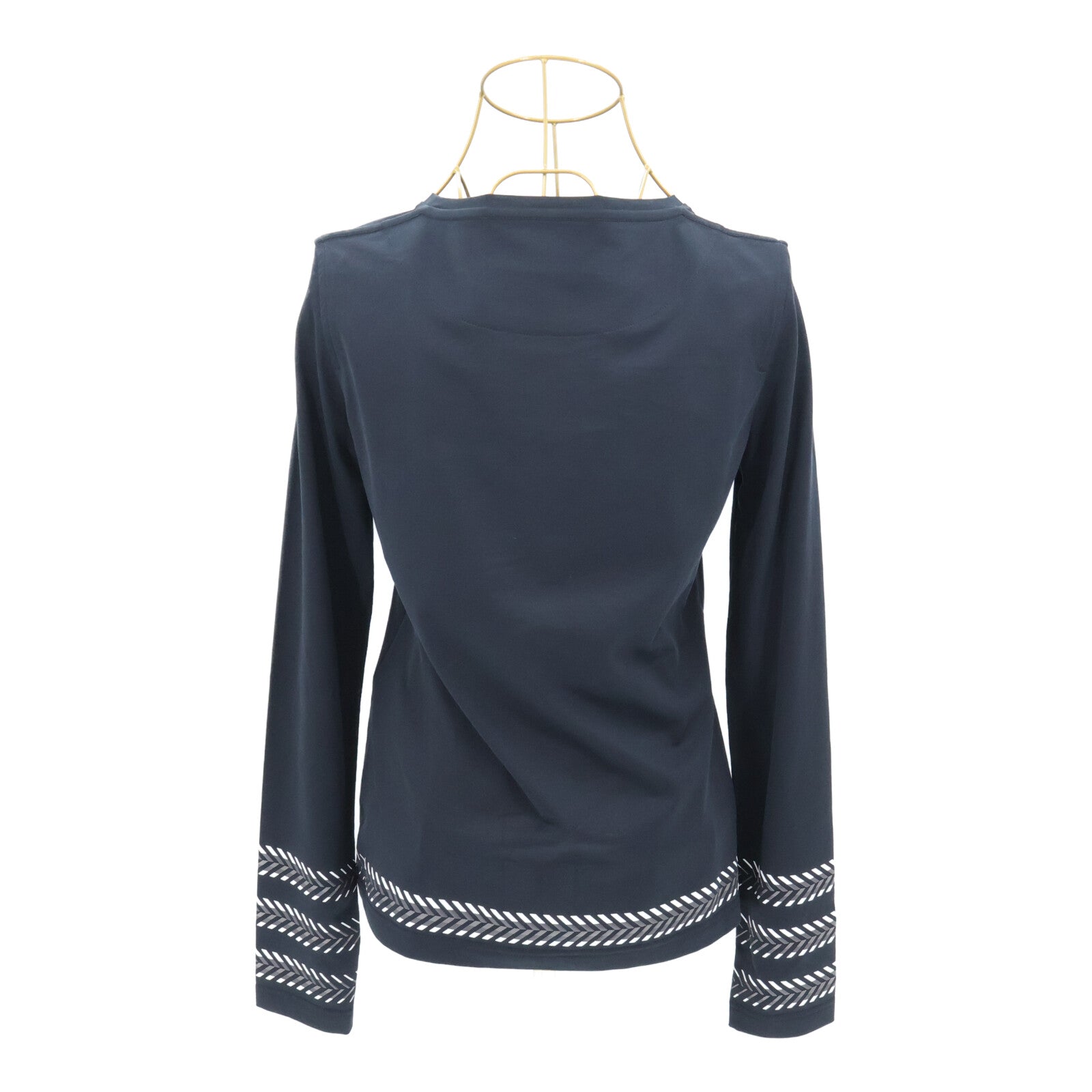 HERMES Cartouche Chevron Long Sleeve T-Shirt上衣