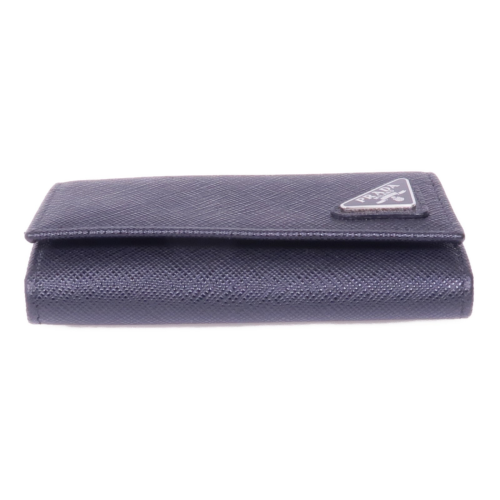 PRADA 牛皮皮革Key Case銀扣鎖匙包