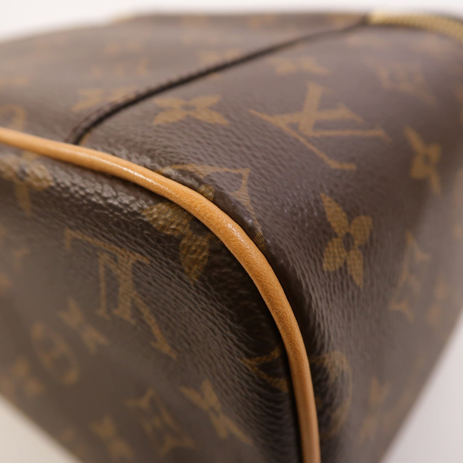 LOUIS VUITTON Monogram Nice BB金扣手挽袋棕色
