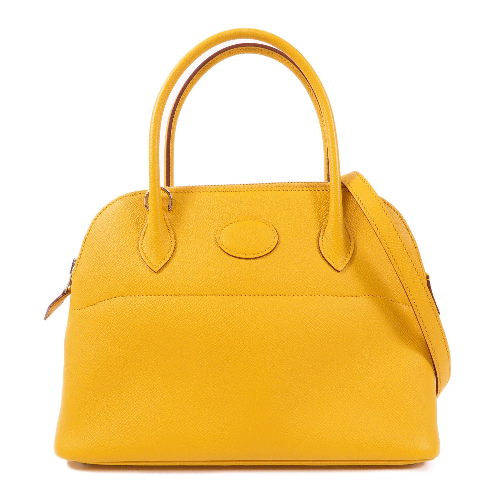 HERMES PHW Bolide 27 2 Way Shoulder Hand Bag Epsom Leather Cumin/Yellow