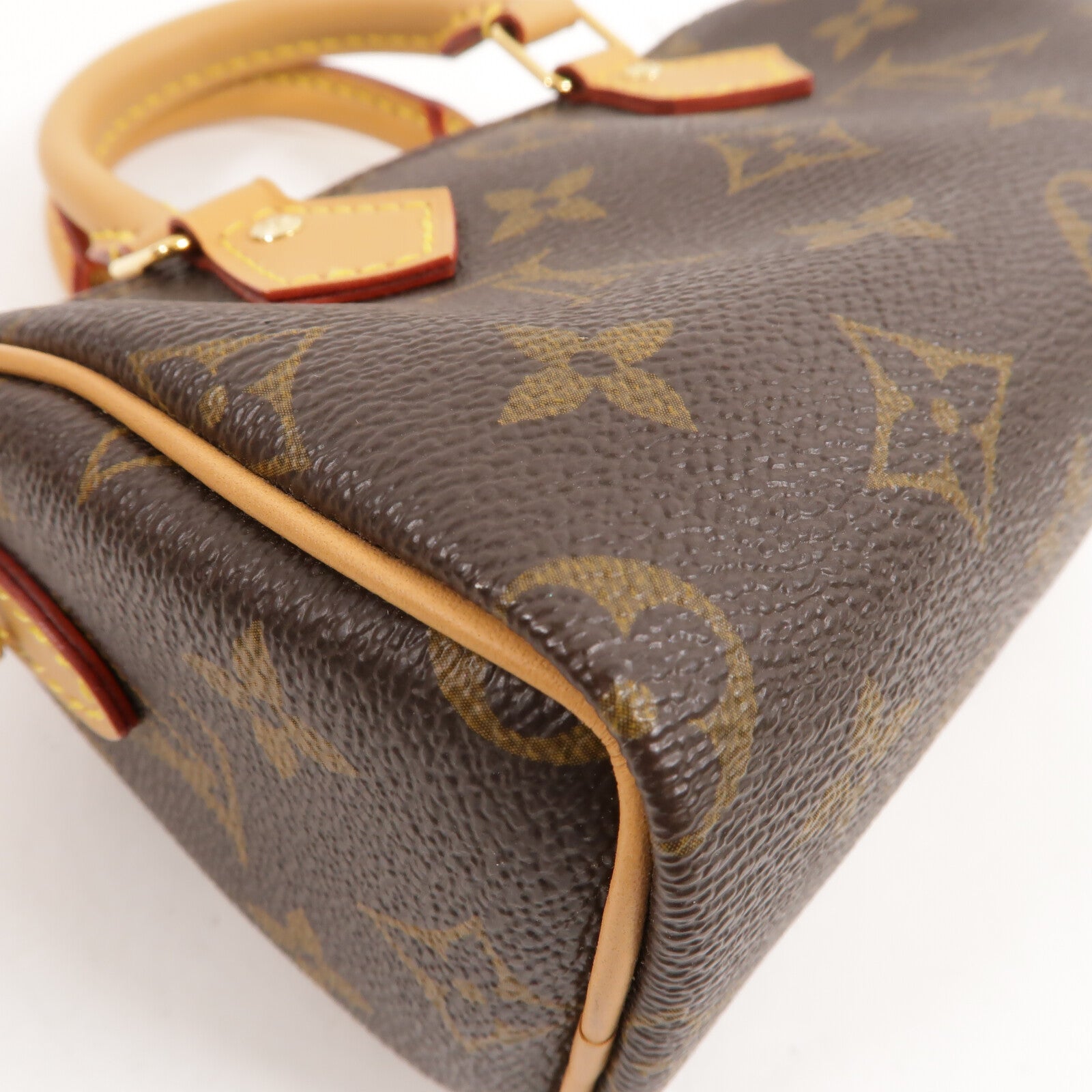 LOUIS VUITTON Monogram Vivienne Nano Speedy金扣手挽肩背兩用袋