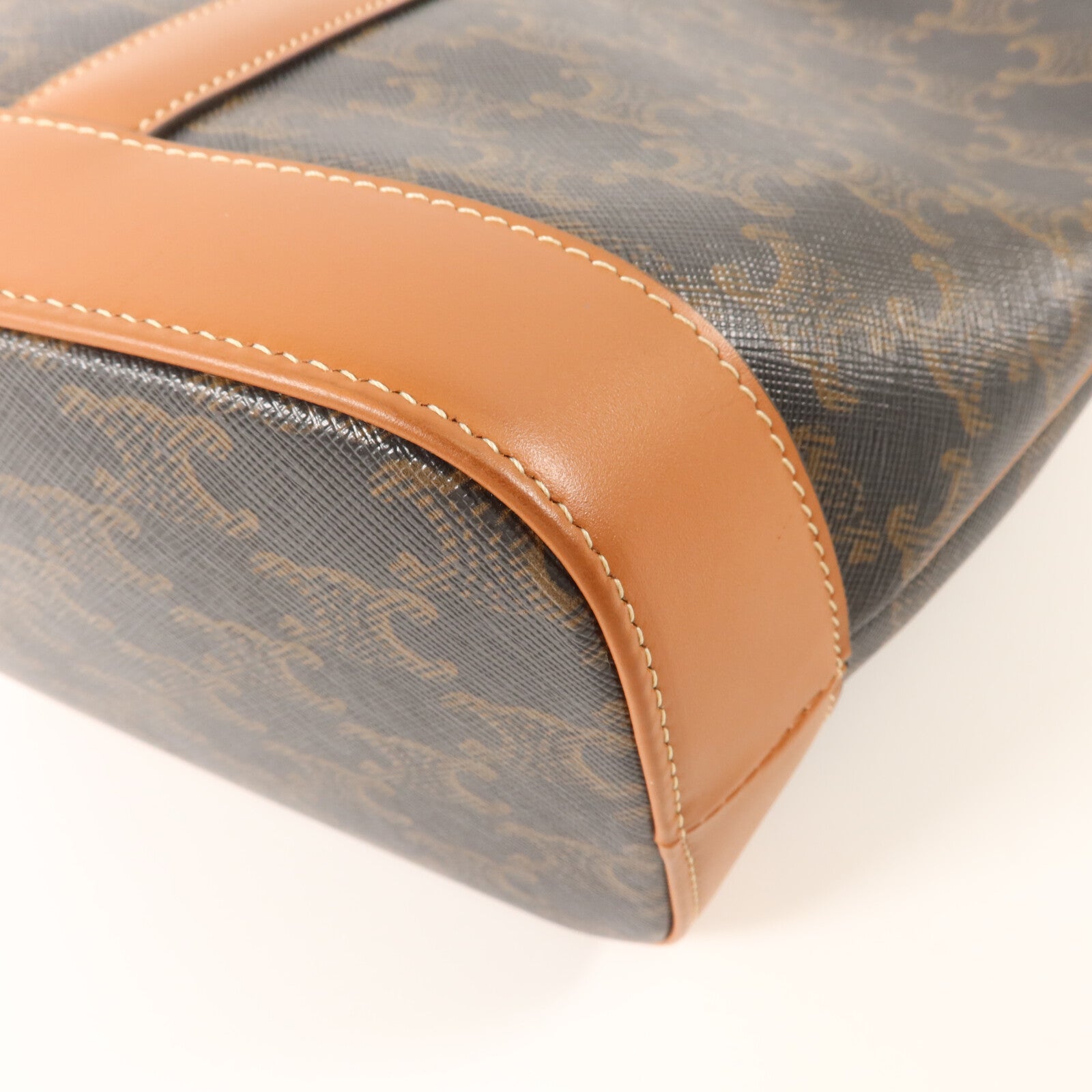 CELINE 塗層帆布Triomphe Small Bucket肩背袋