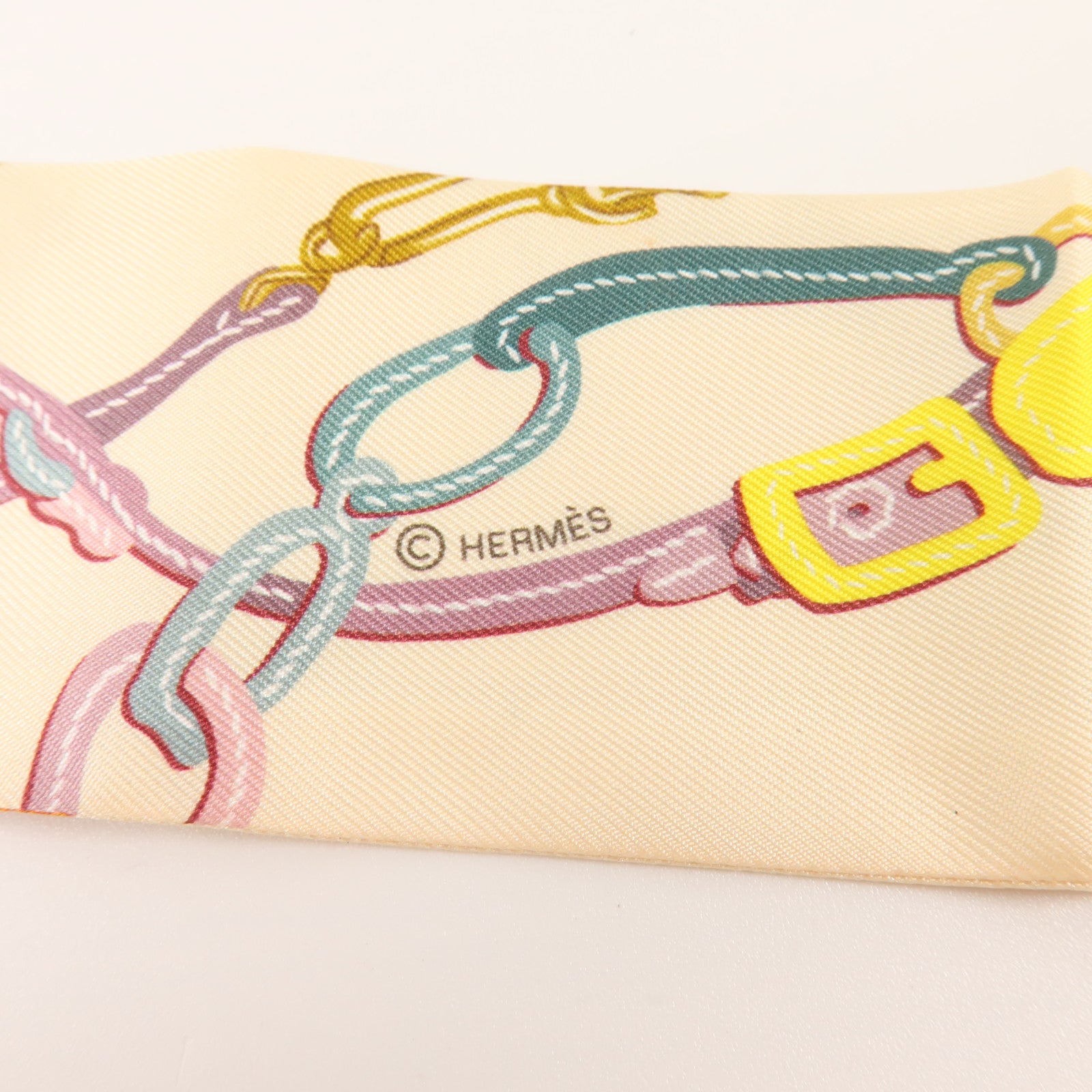 HERMES 絲質Twilly絲巾