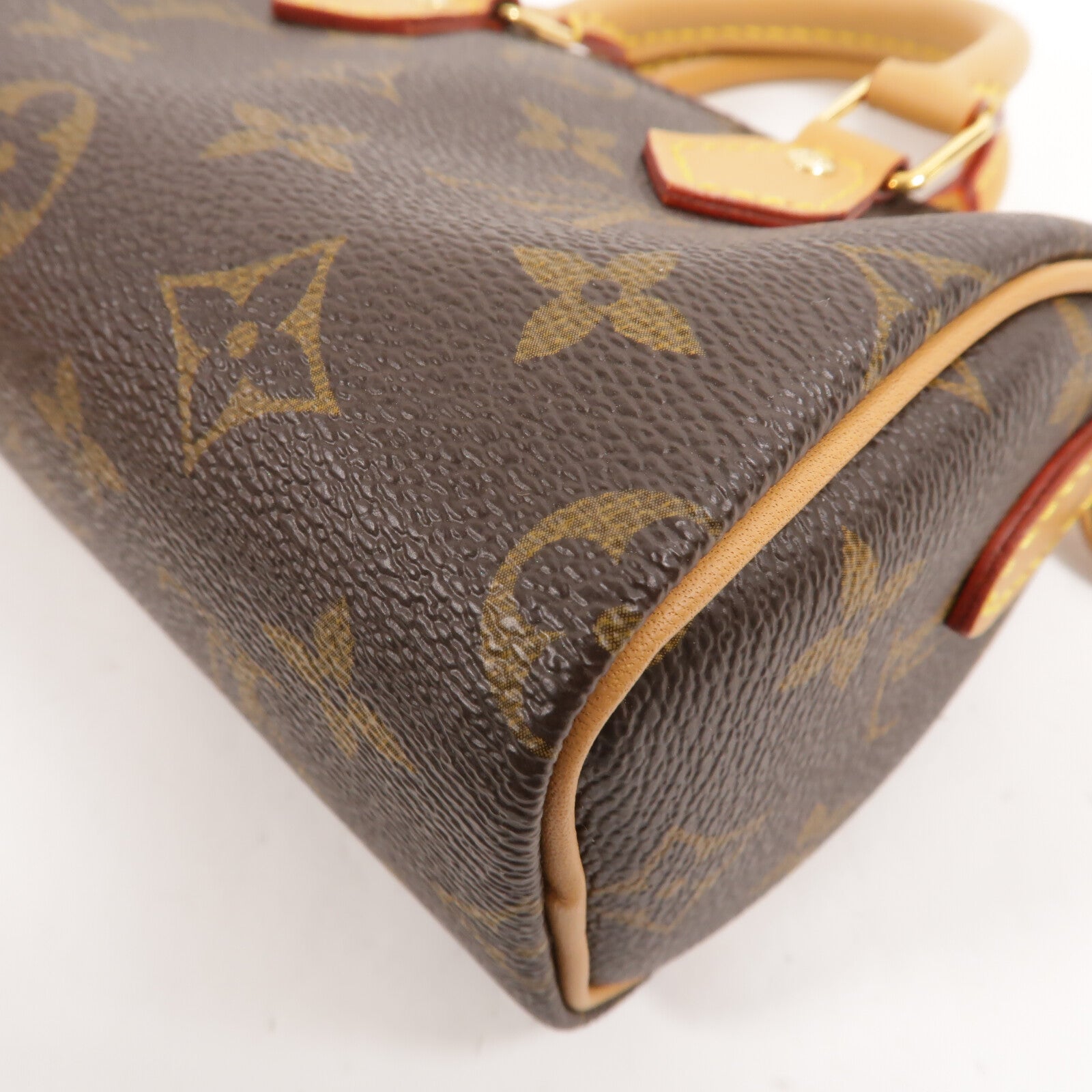 LOUIS VUITTON Monogram Vivienne Nano Speedy金扣手挽肩背兩用袋