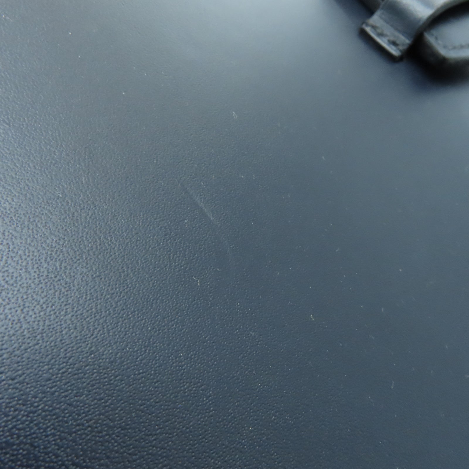 HERMES 【激減優惠】皮革Evelyne Sellier 29銀扣肩背袋Blue Indigo靛藍色