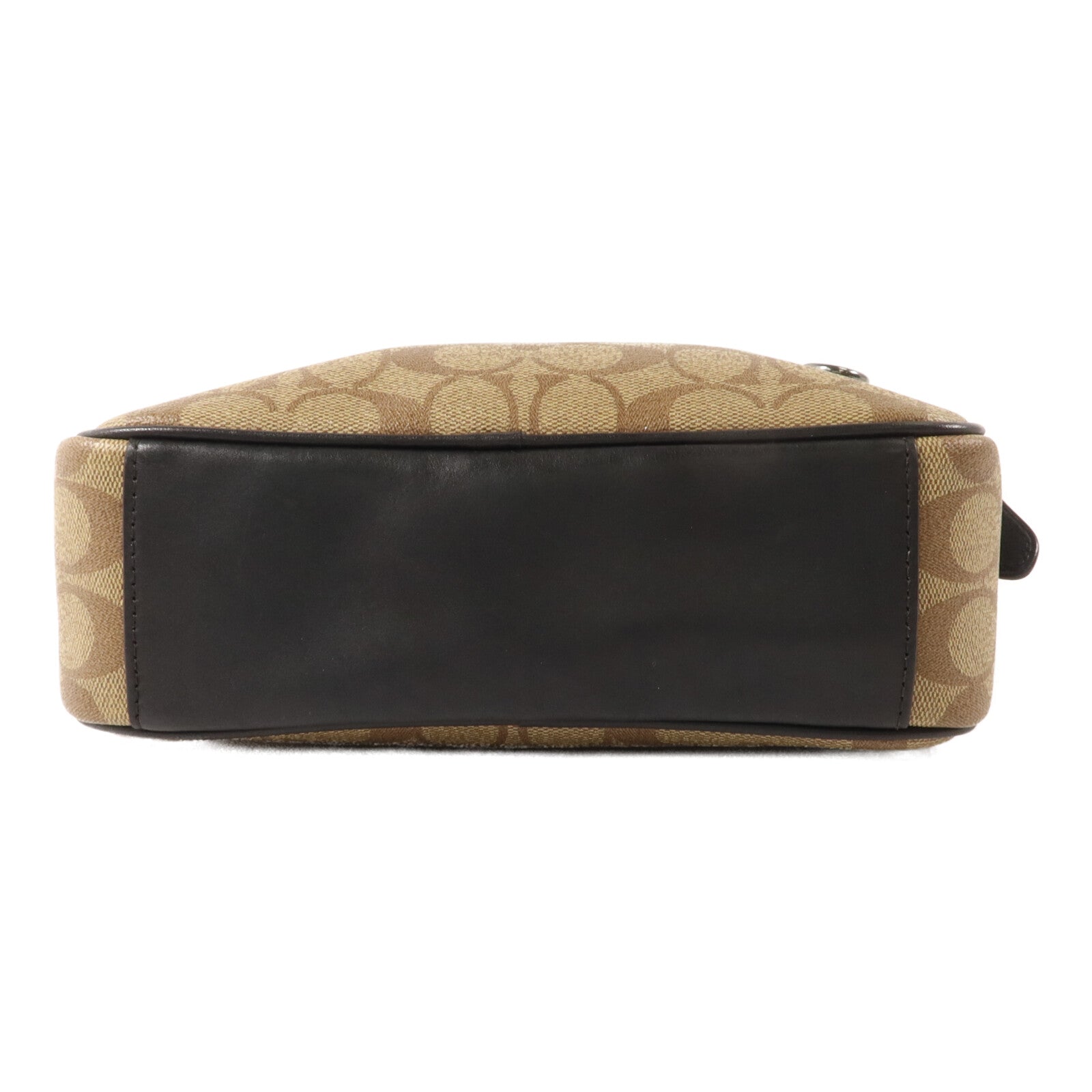 COACH 牛皮皮革/塗層帆布Shoulder Bag肩背袋