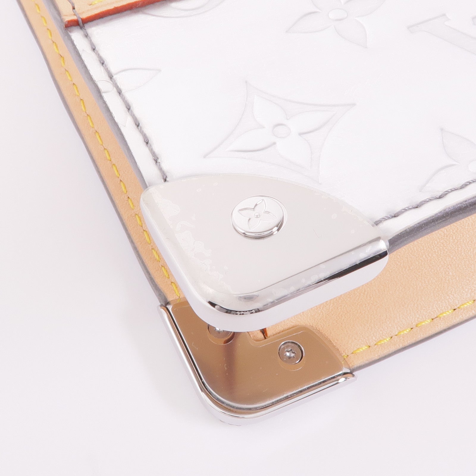 LOUIS VUITTON Monogram Mirror Trunk Pouch銀扣手拿包