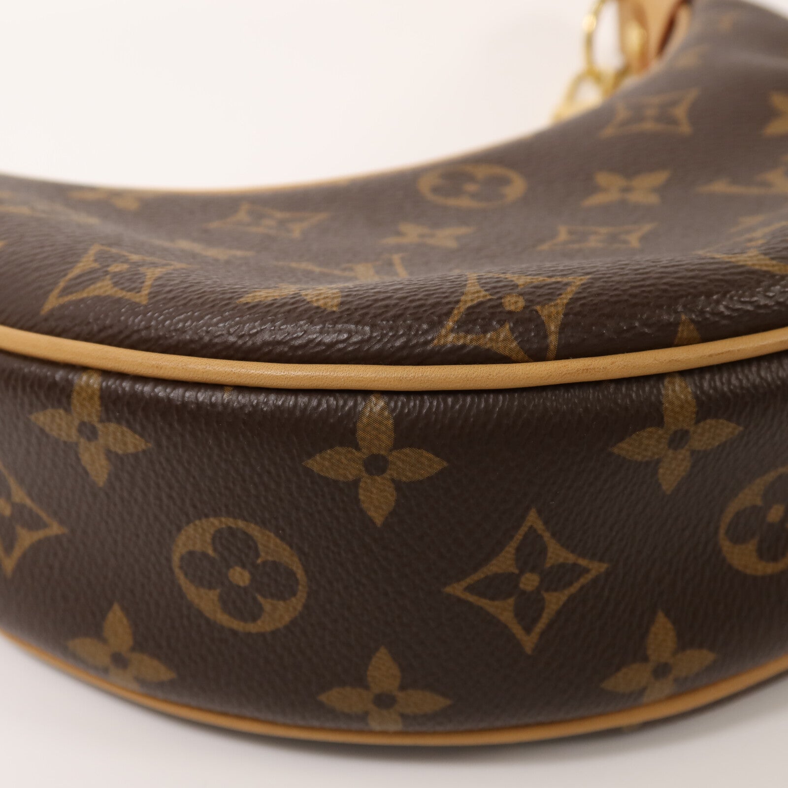 LOUIS VUITTON Monogram Loop金扣肩背袋棕色