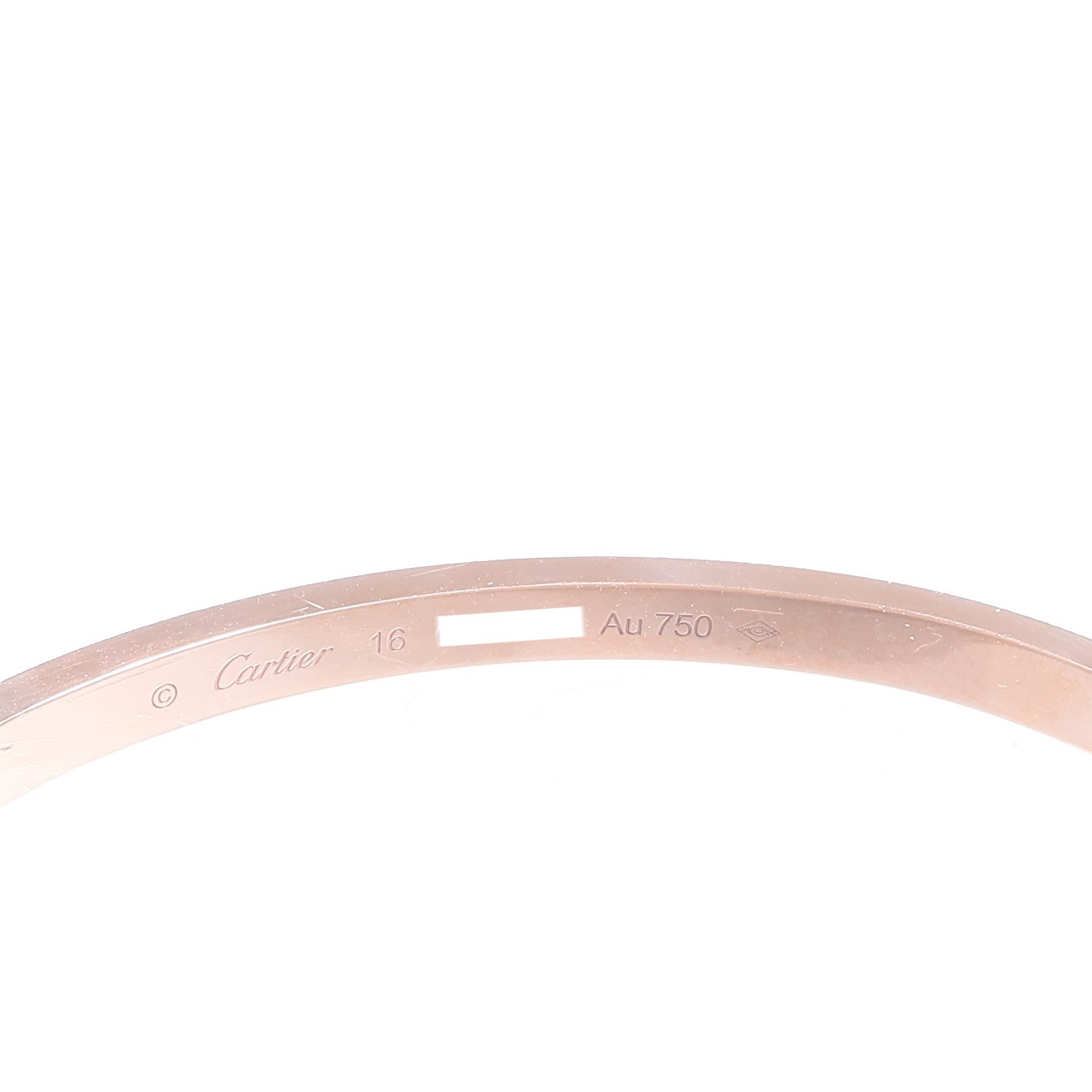 CARTIER 18K玫瑰金Love Bracelet Small Model Full Diamonds鑽石手鐲