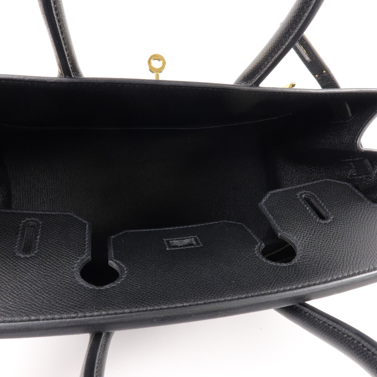 HERMES Epsom皮革Birkin 30手挽袋Noir