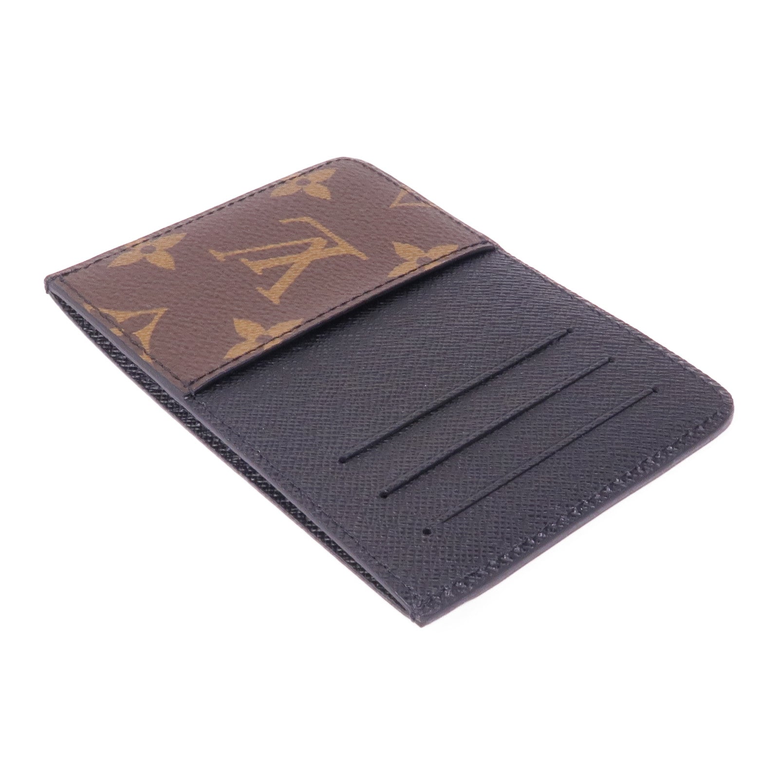 LOUIS VUITTON Monogram Macassar Neo Porte Cartes卡片套