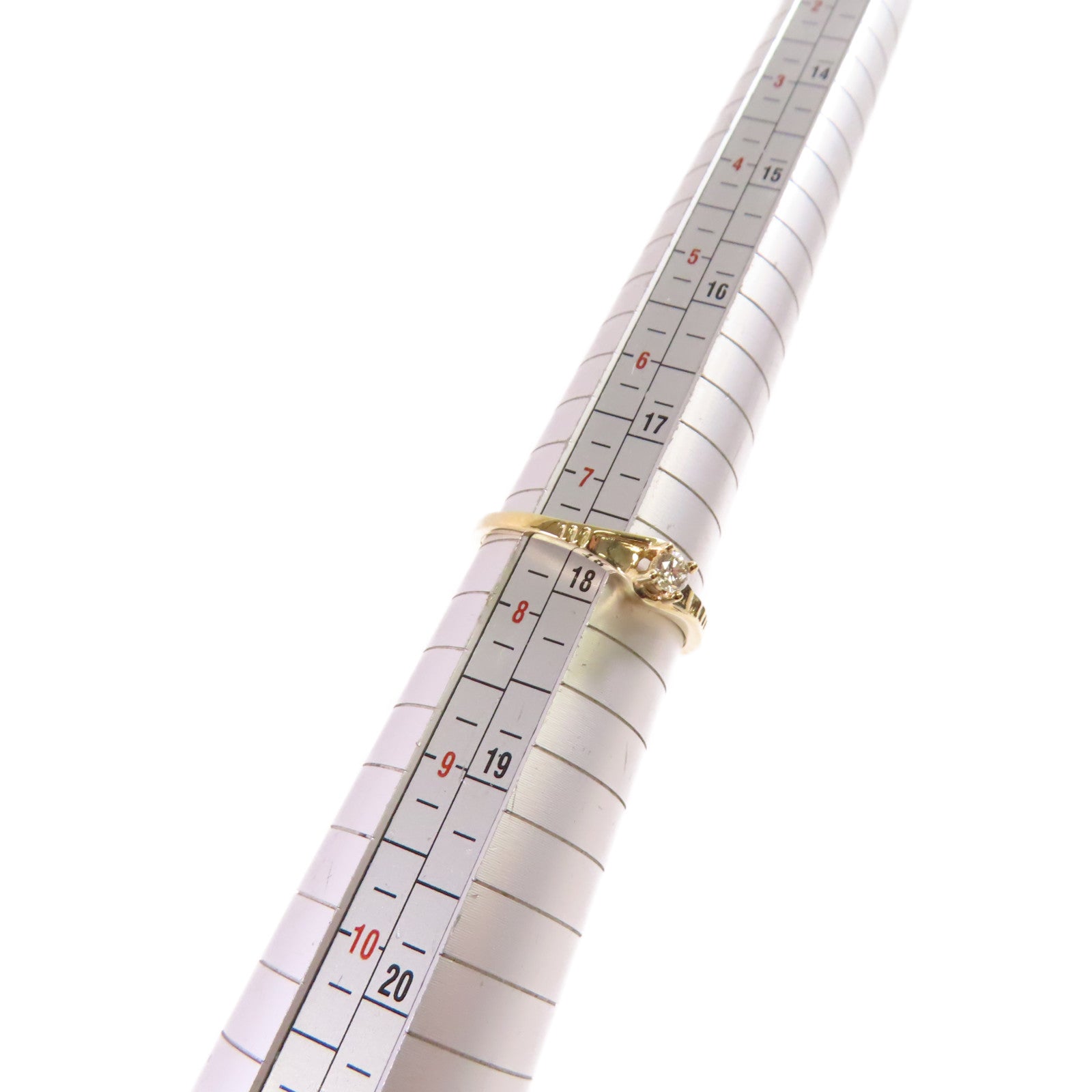 JEWELRY 18K黃金/鑽石Diamond Ring戒指US#7.5