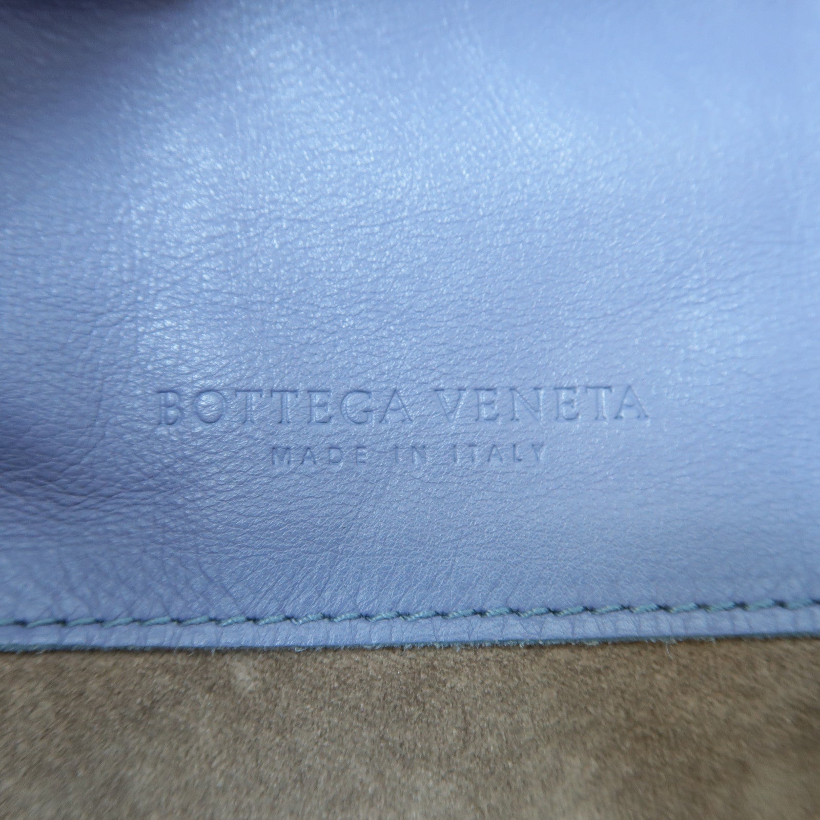 BOTTEGA VENETA 織紋皮革Tote Bag手挽袋藍色
