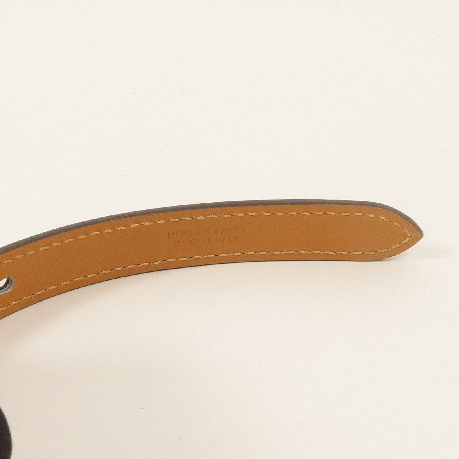 HERMES Epsom皮革Pop H Belt皮帶Etoupe