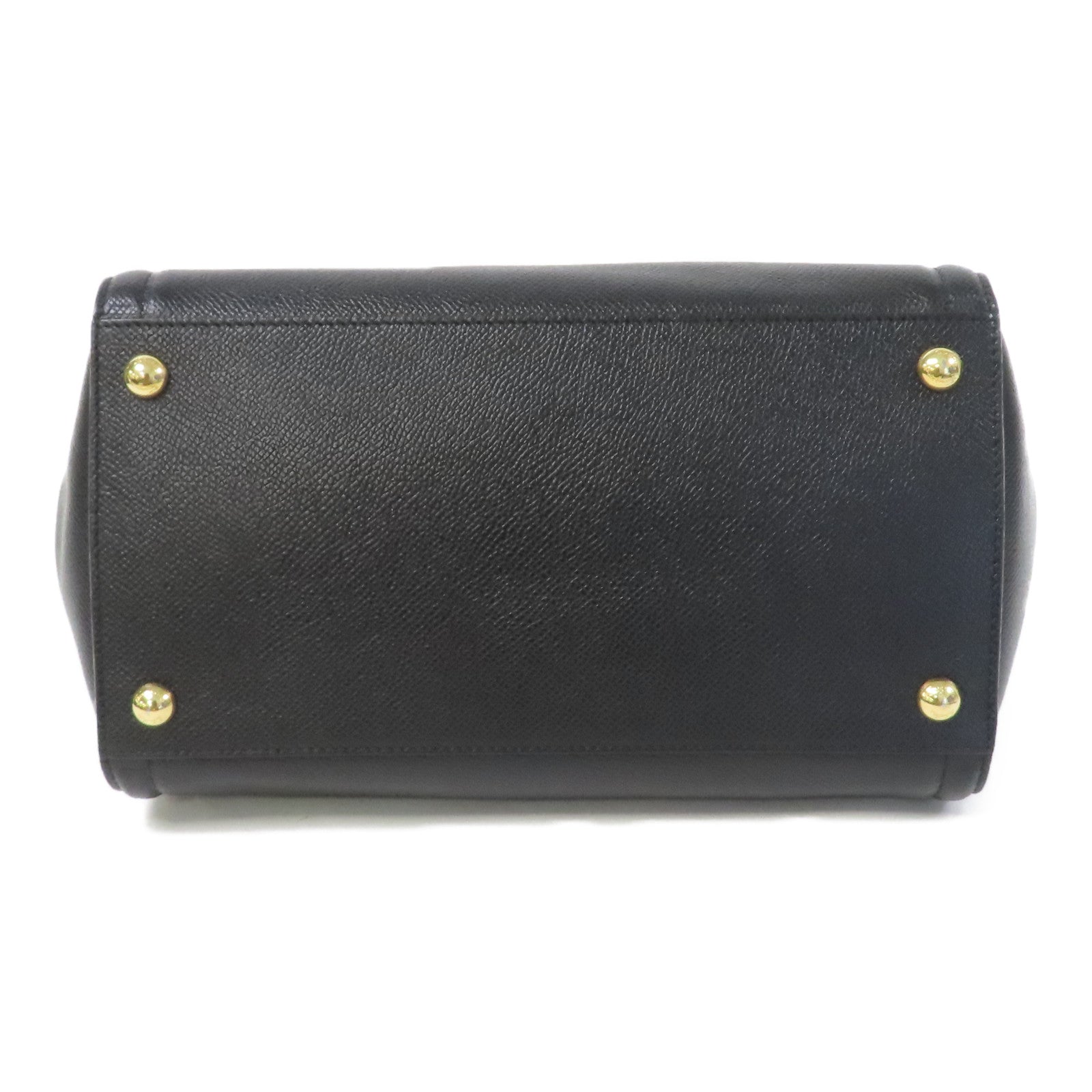 Salvatore Ferragamo 牛皮皮革2 Way Shoulder金扣手挽肩背兩用袋黑色