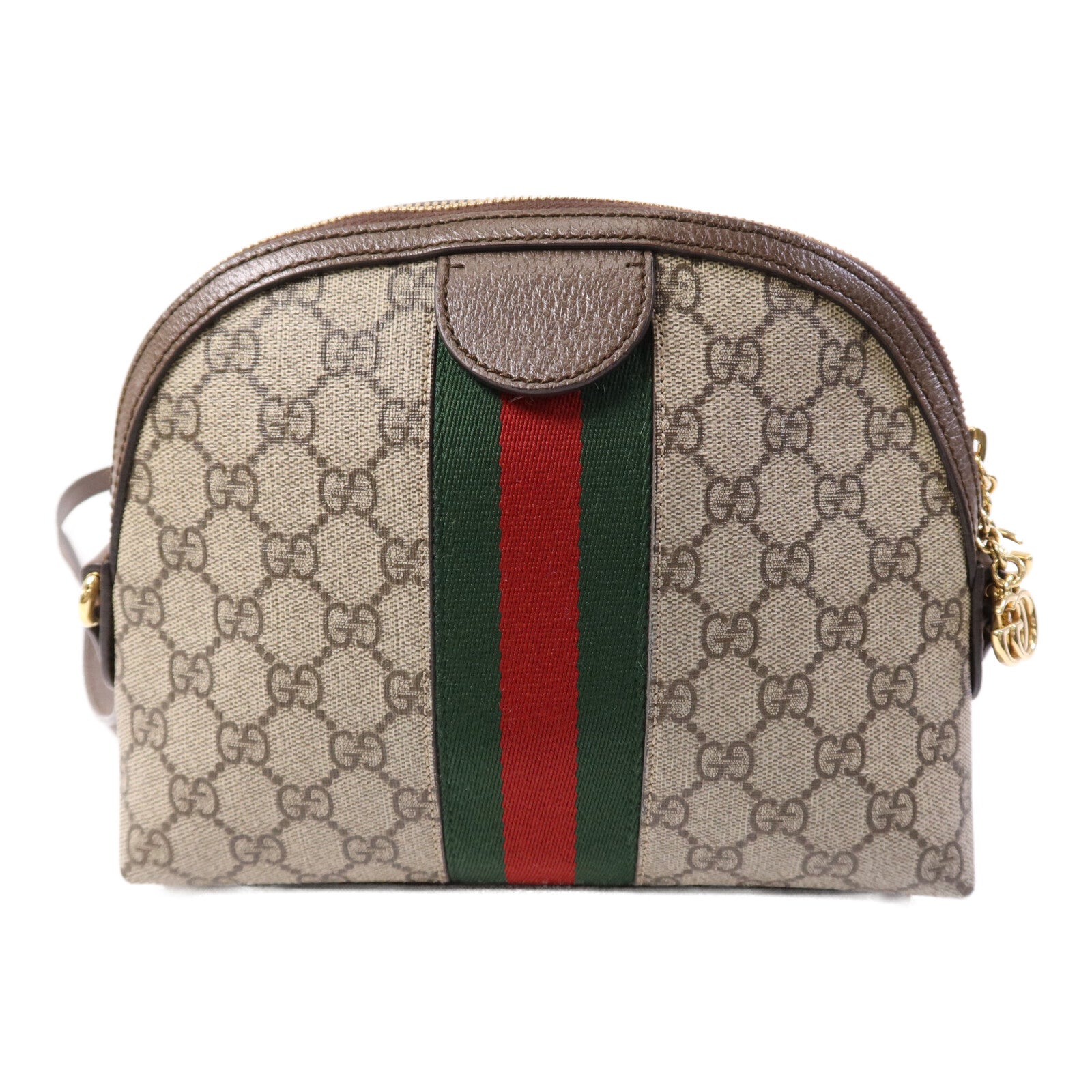 GUCCI 塗層帆布Ophidia GG金扣肩背袋