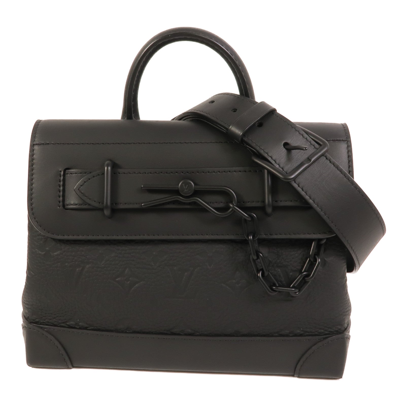 LOUIS VUITTON 【激減優惠】Monogram Taurillon Steamer PM手挽肩背兩用袋