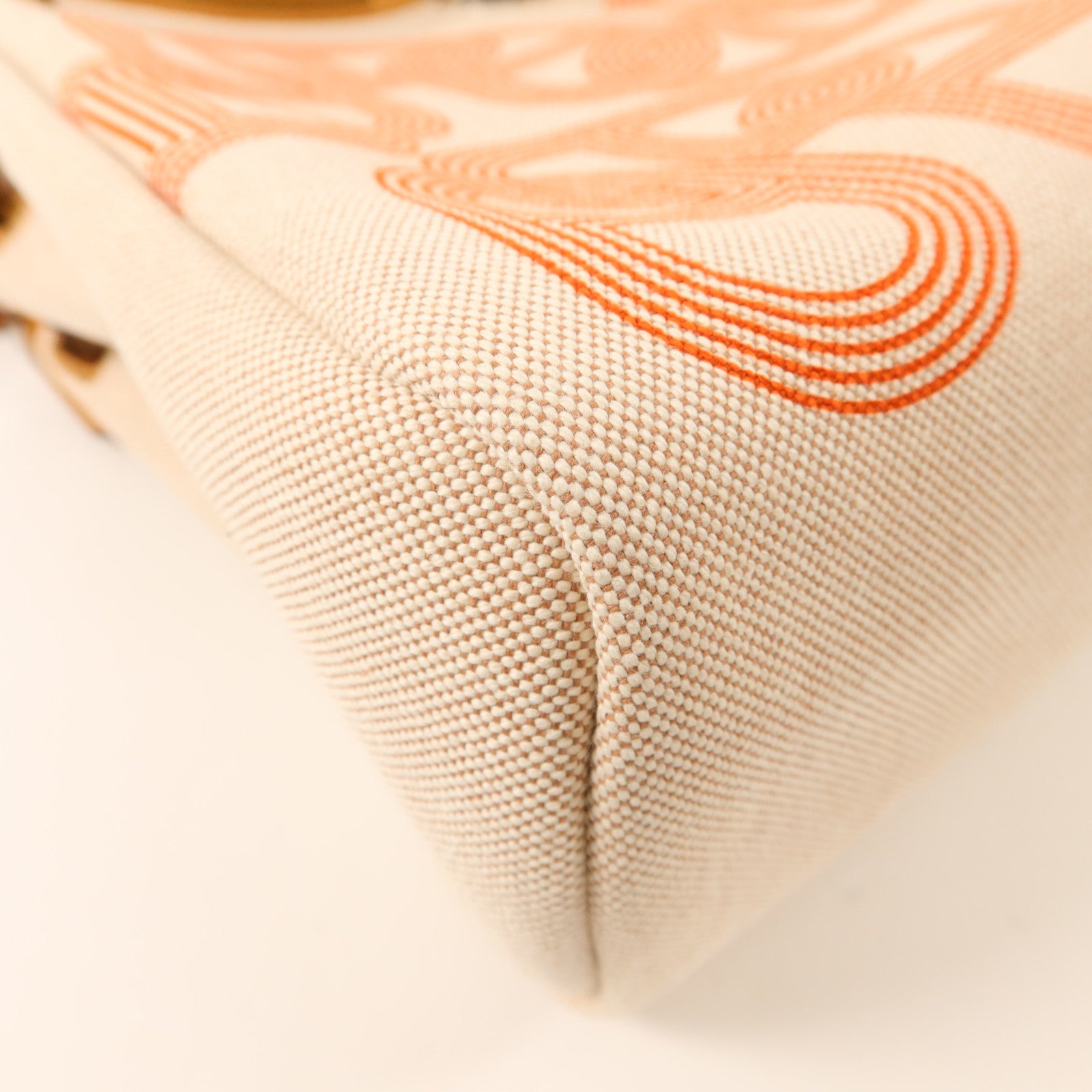 HERMES 帆布Herbag PM銀扣手挽肩背兩用袋