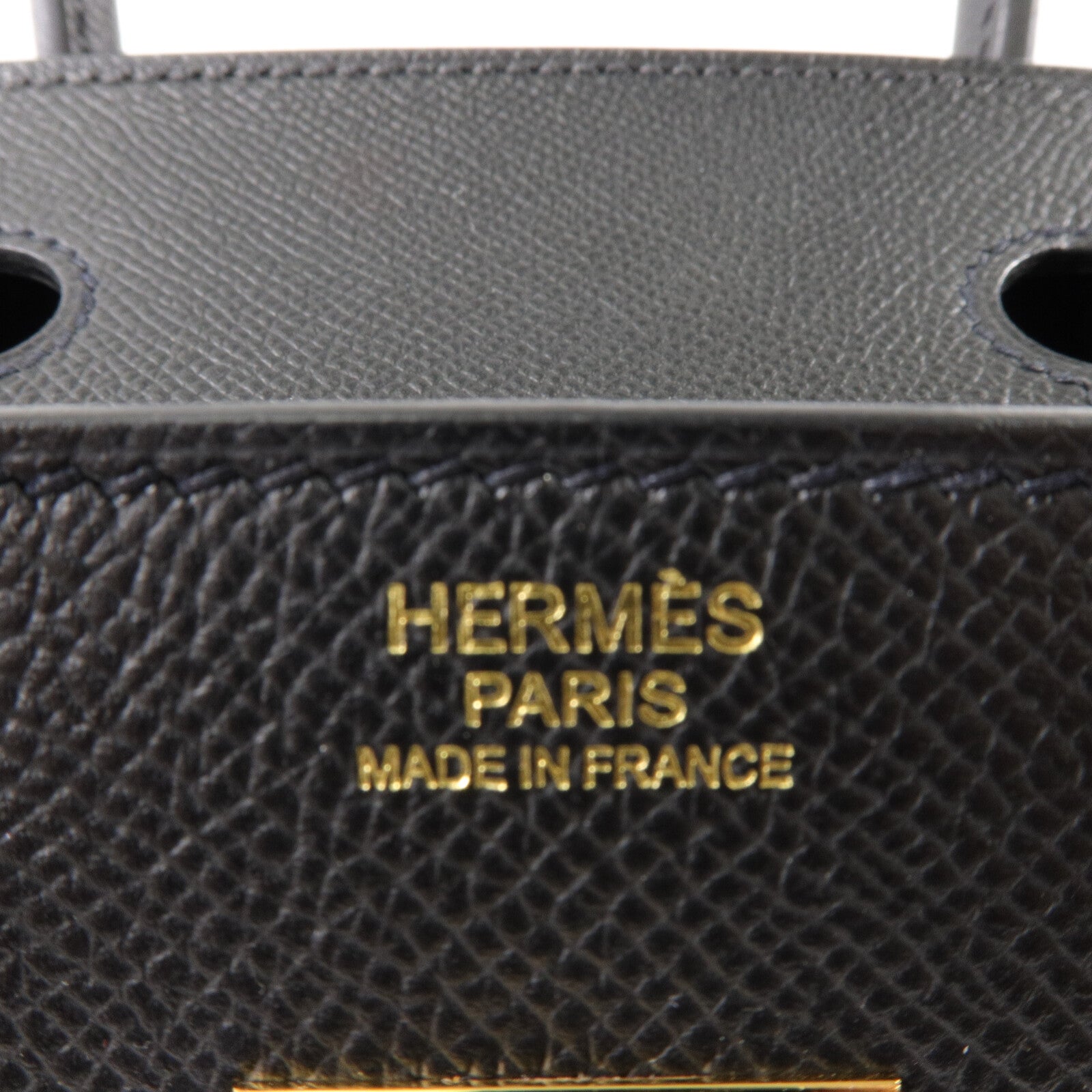 HERMES Epsom皮革Birkin 30手挽袋Noir