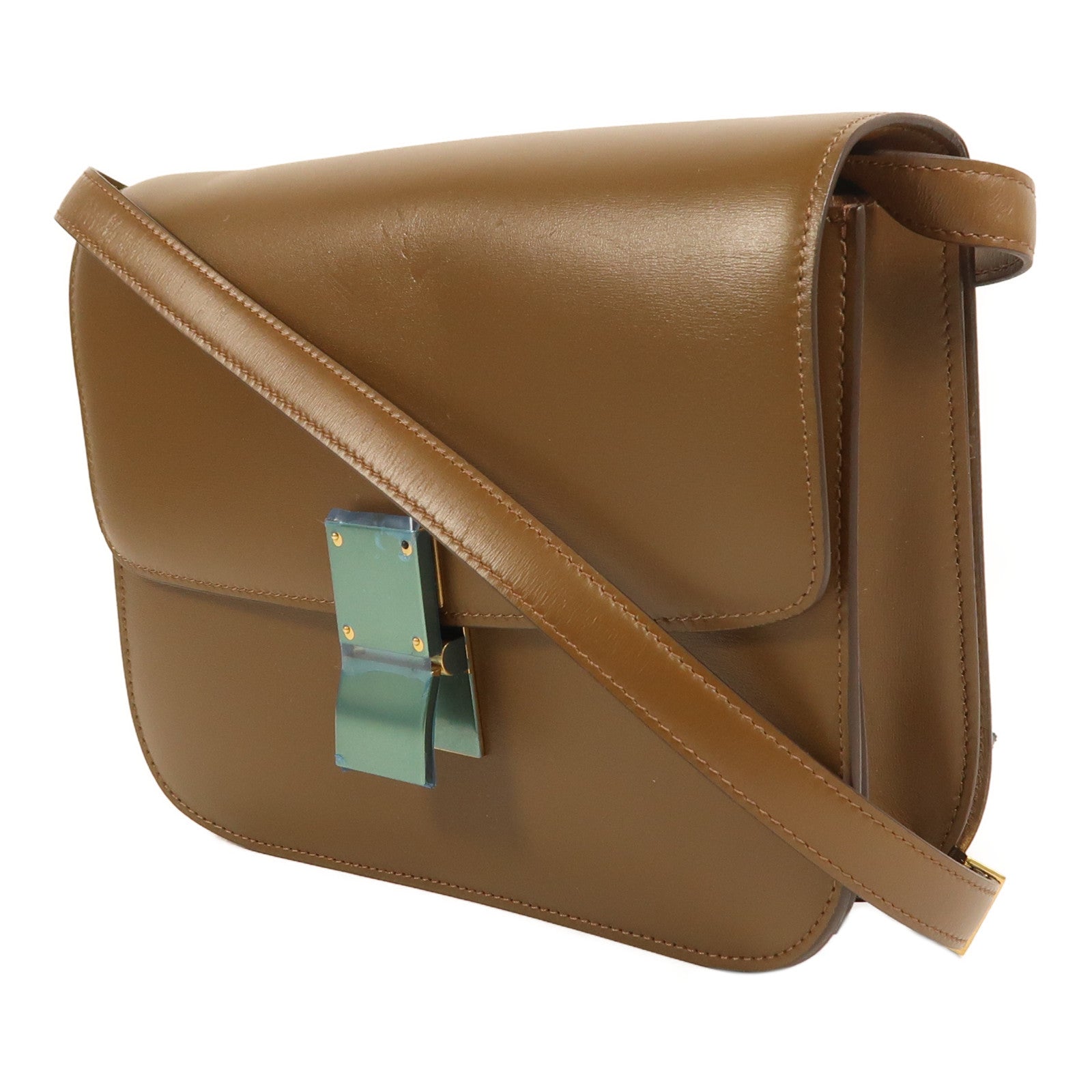 CELINE 牛皮皮革Classic Box金扣肩背袋