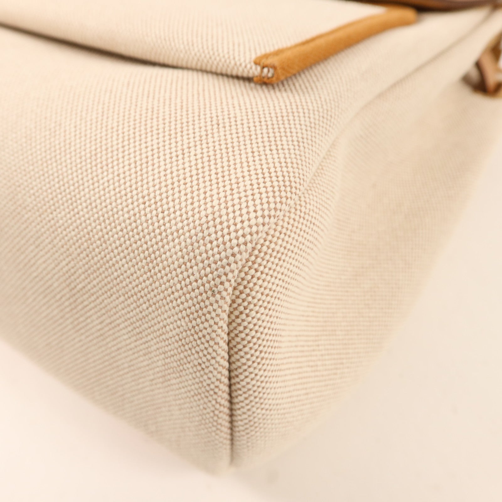 HERMES 帆布Herbag PM銀扣手挽肩背兩用袋