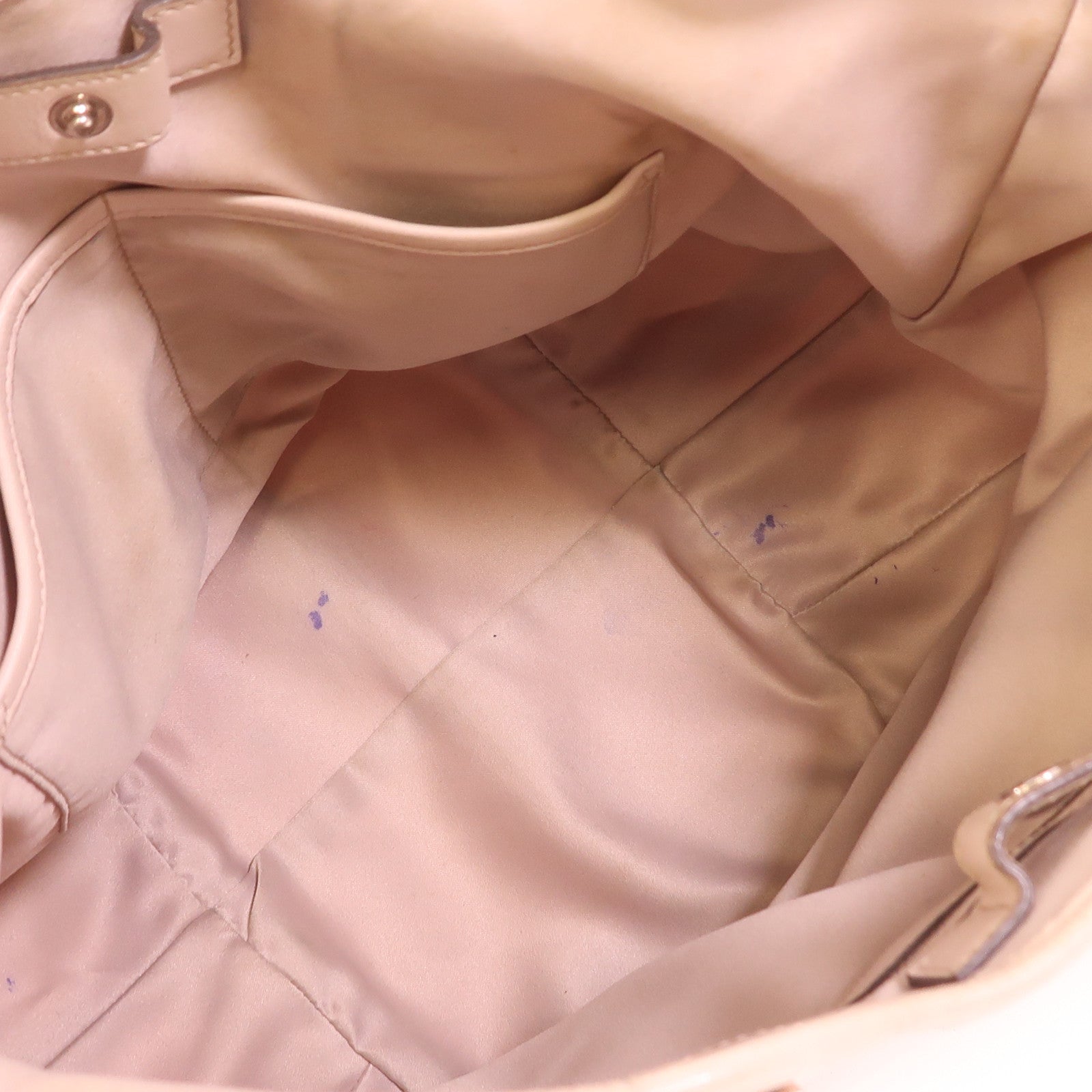 TOD'S 塗層帆布Shoulder Bag銀扣手挽袋