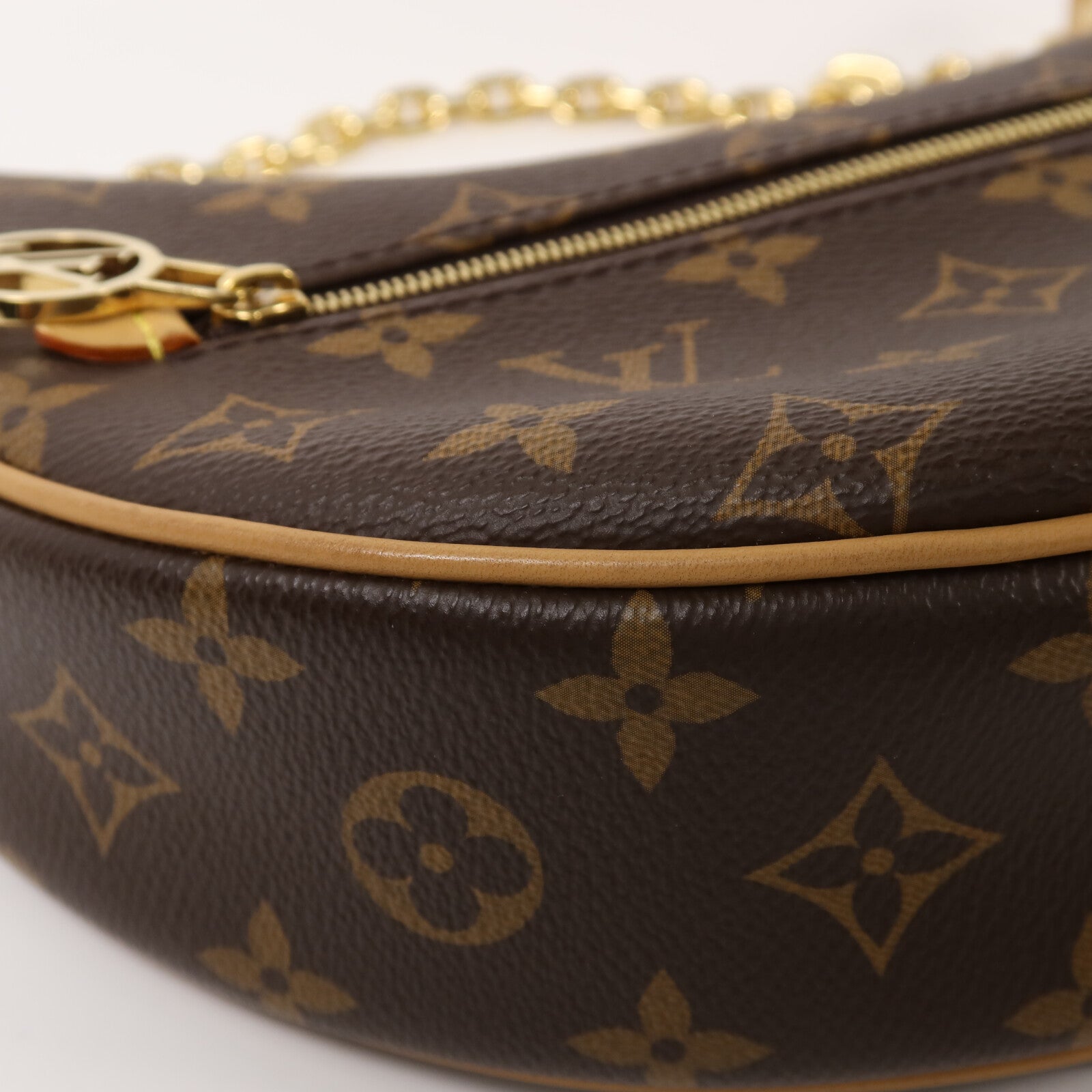 LOUIS VUITTON Monogram Loop金扣肩背袋棕色