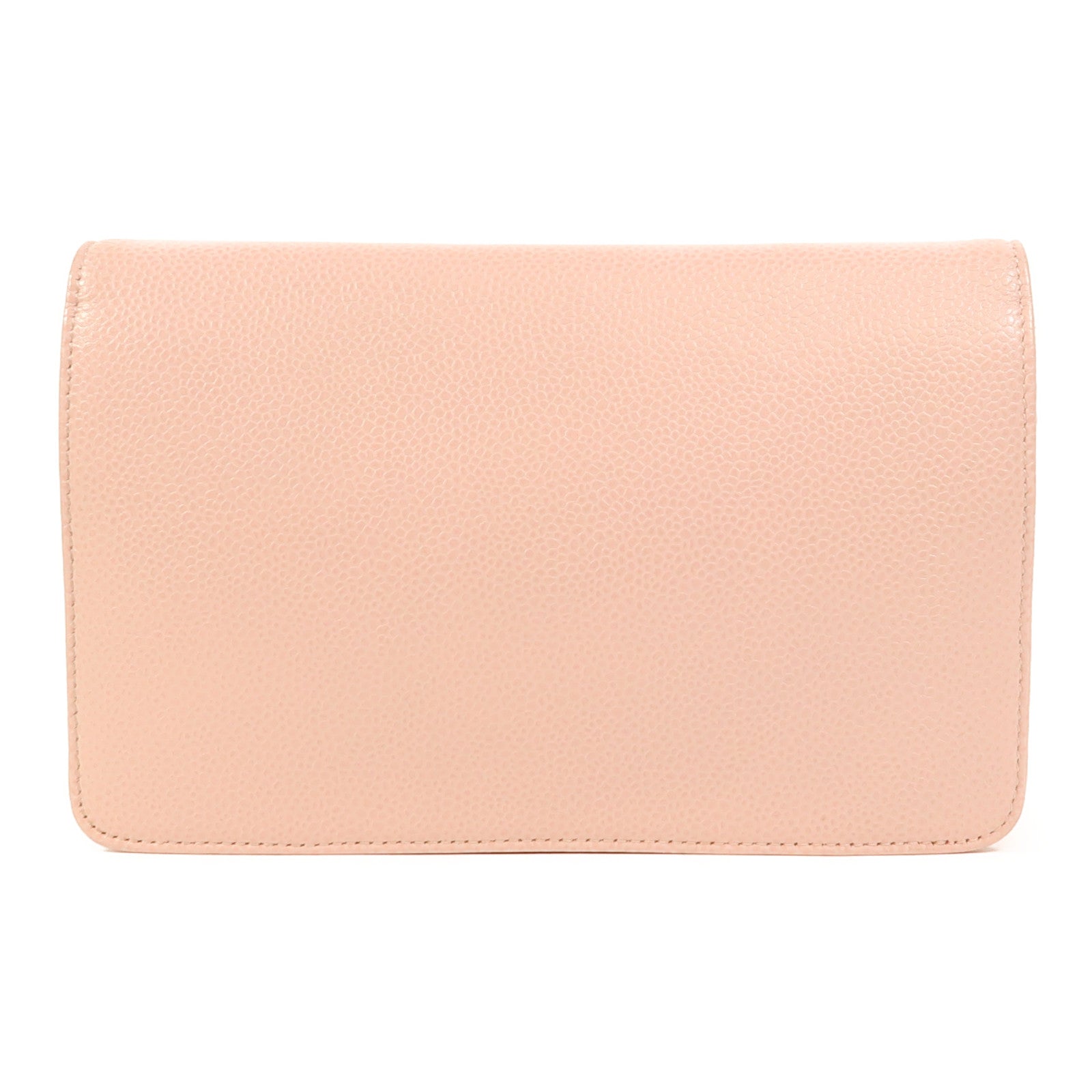 CHANEL 牛皮皮革WOC Wallet On Chain銀扣鏈帶肩背袋