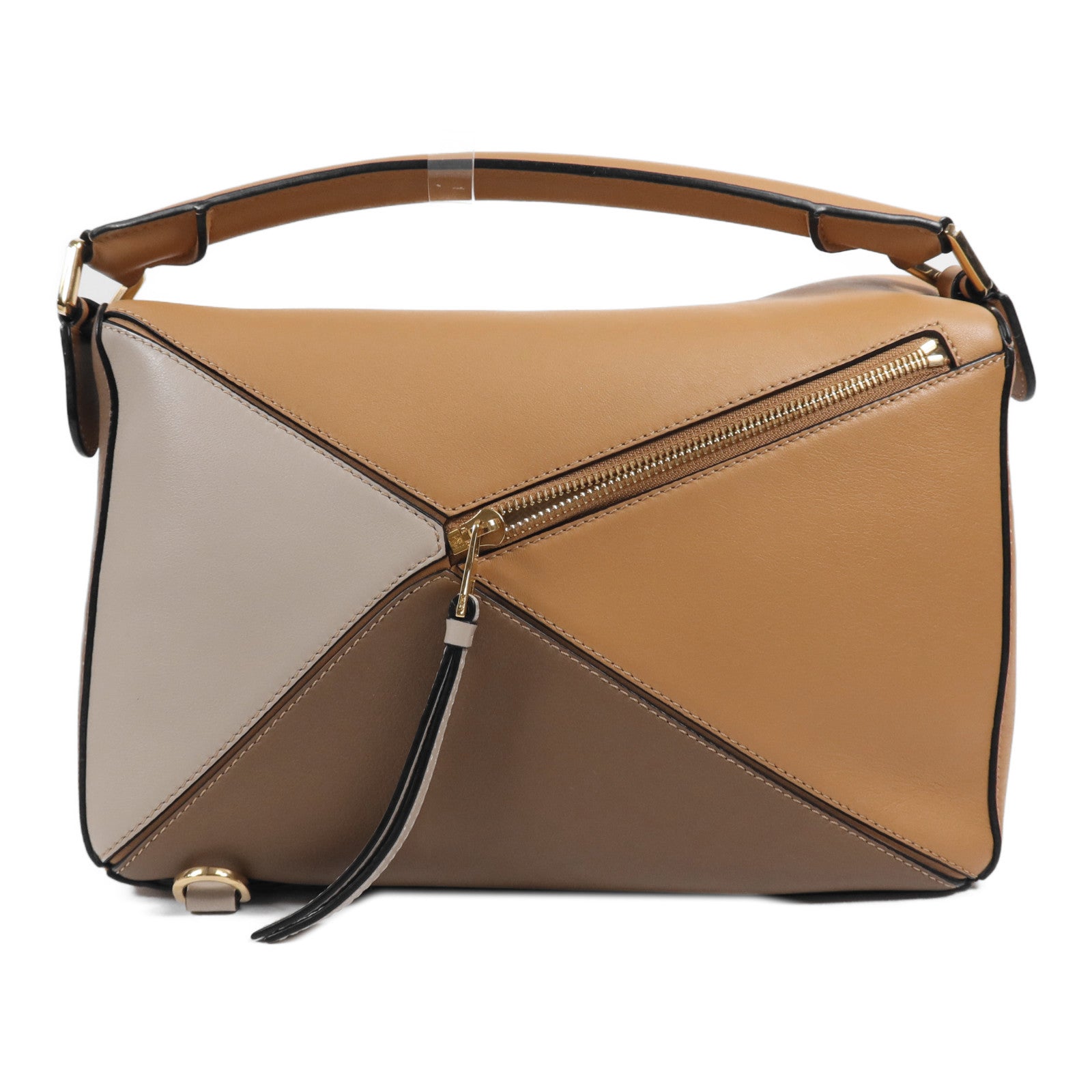 LOEWE 牛皮皮革Puzzle Medium金扣手挽肩背兩用袋