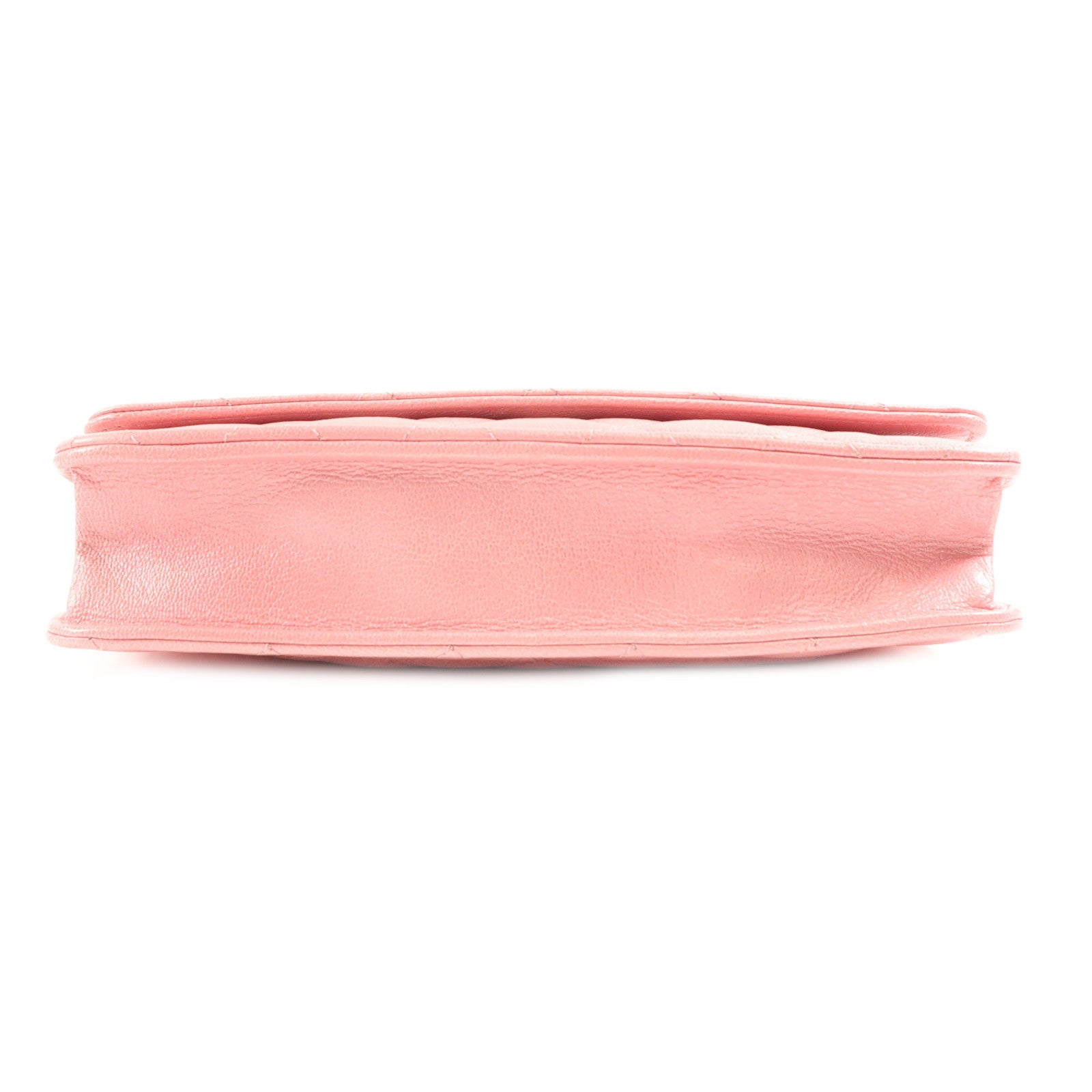 CHANEL CC GHW WOC Wallet On Chain Shoulder Bag Calfskin Leather Pink