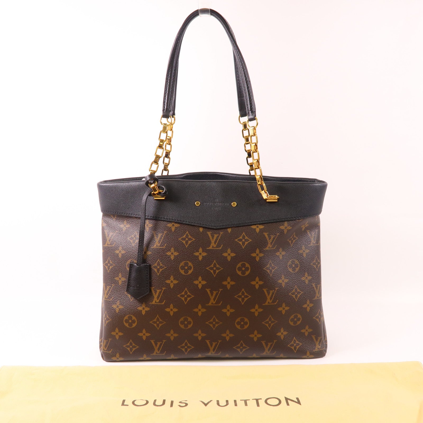 LOUIS VUITTON LV GHW Pallas Shopper Shoulder Bag M51198 Monogram Brown
