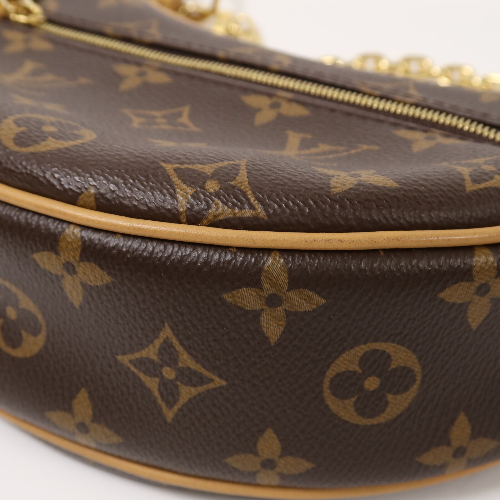 LOUIS VUITTON Monogram Loop金扣肩背袋棕色