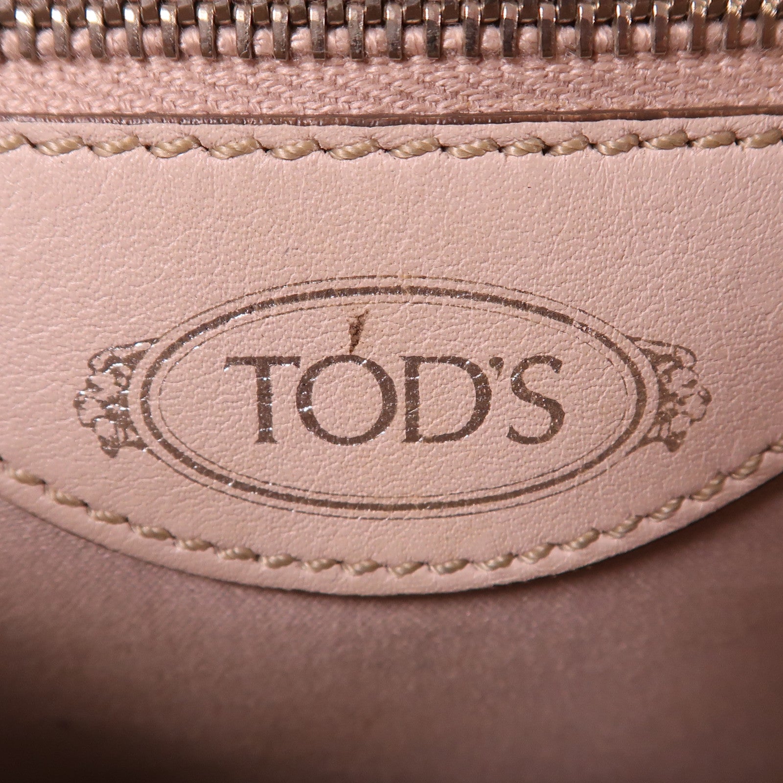 TOD'S 塗層帆布Shoulder Bag銀扣手挽袋
