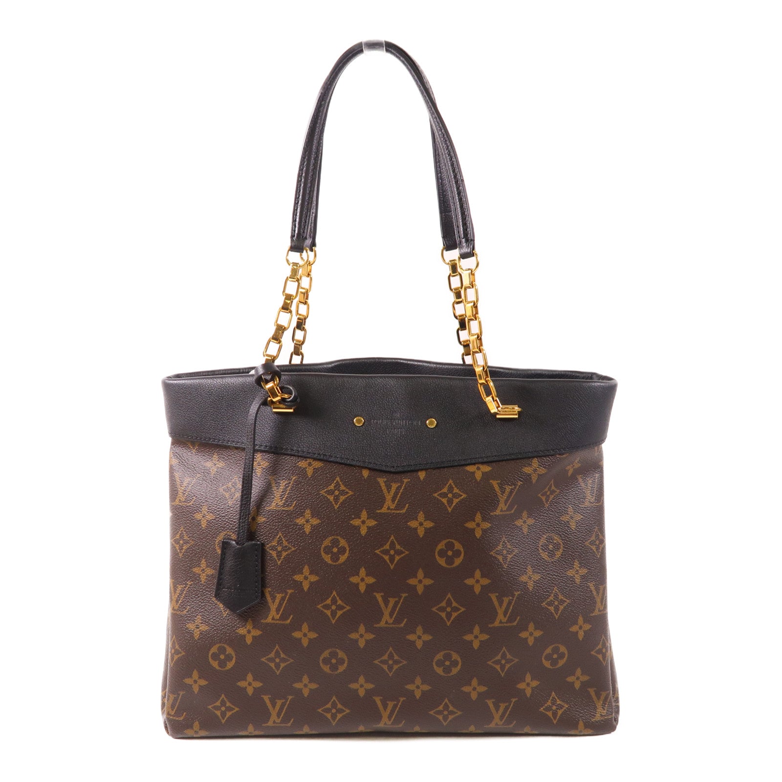 LOUIS VUITTON LV GHW Pallas Shopper Shoulder Bag M51198 Monogram Brown