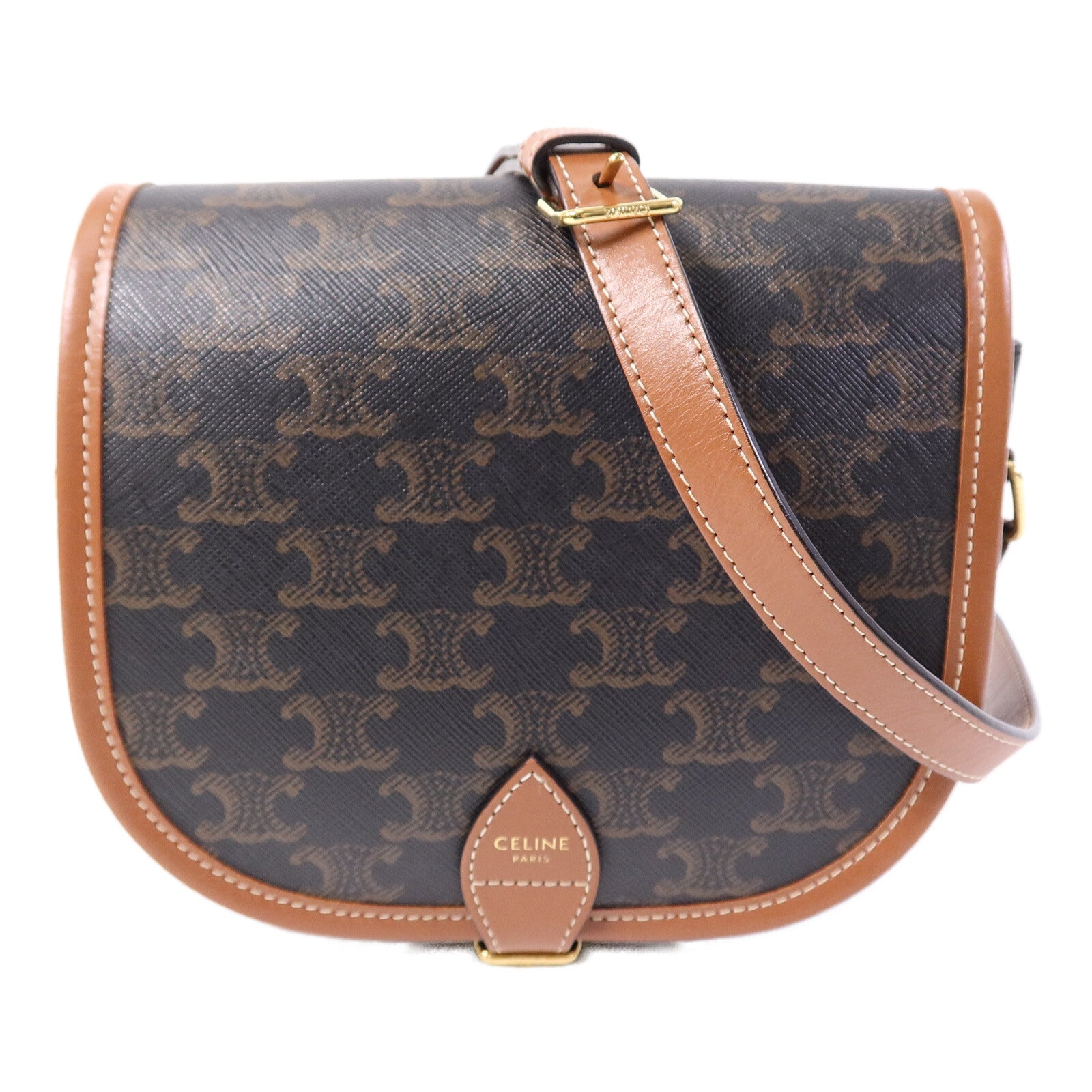 CELINE 塗層帆布Folco肩背袋
