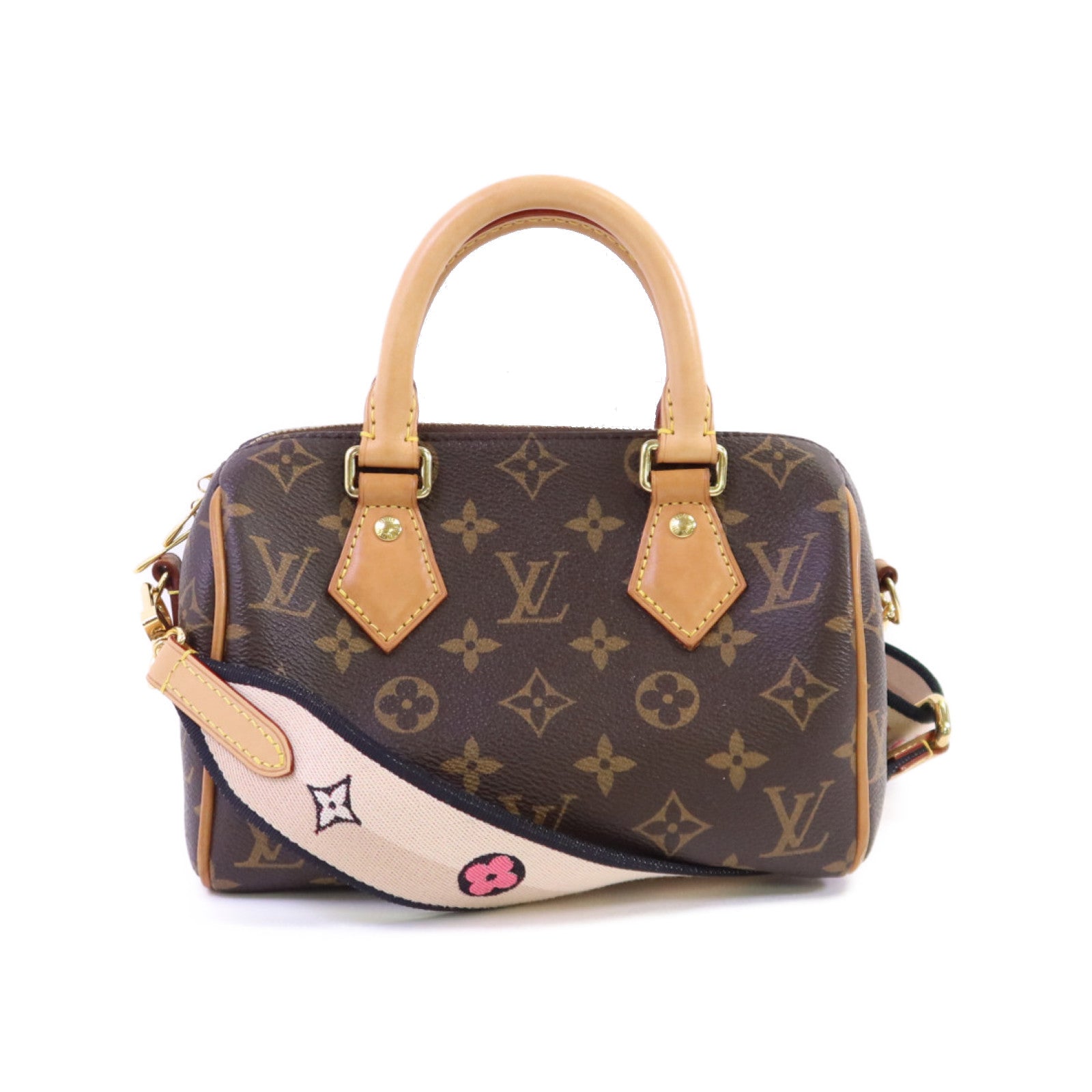 LOUIS VUITTON Monogram Speedy Bandouliere 20金扣手挽肩背兩用袋
