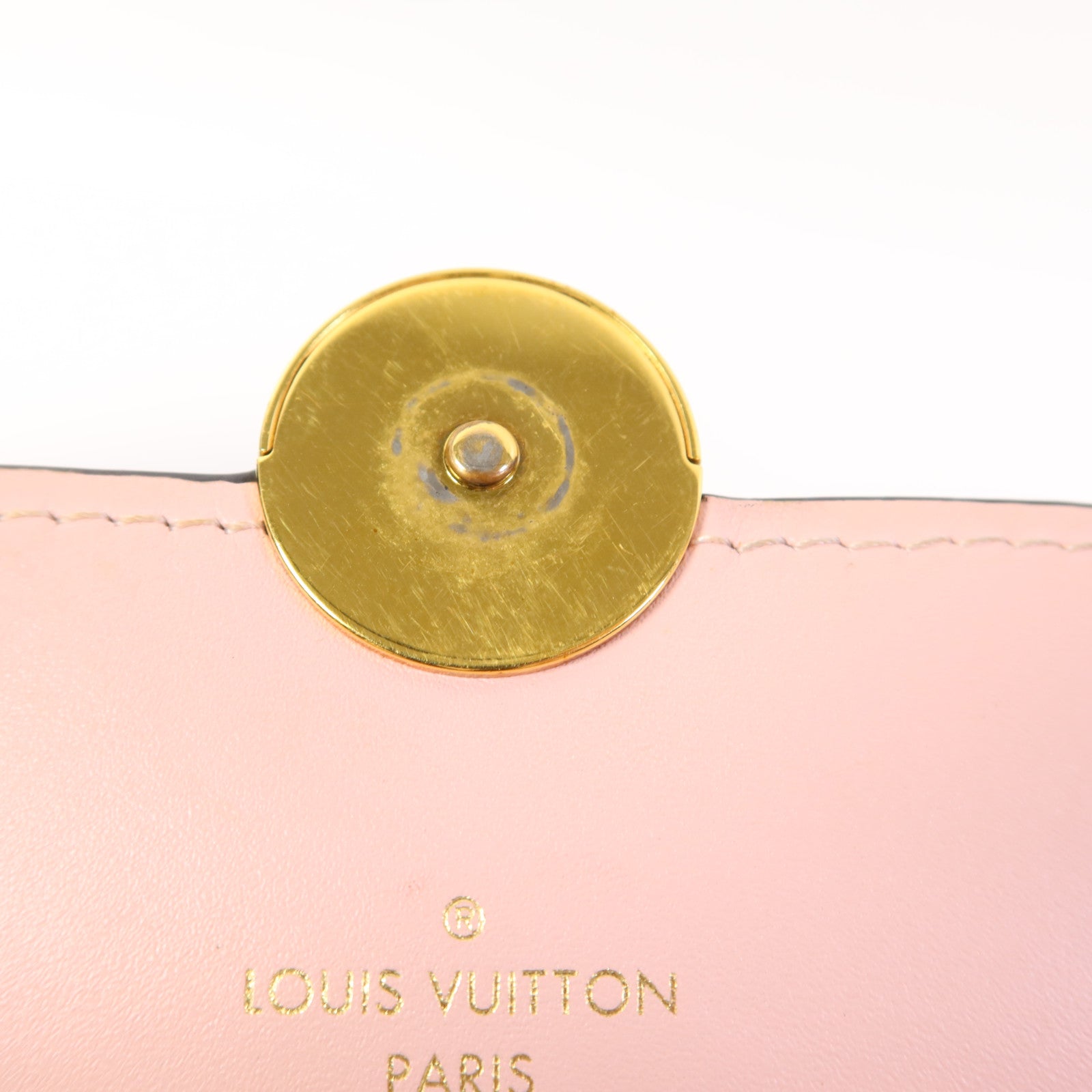 LOUIS VUITTON Monogram Flore Chain Wallet金扣鏈帶肩背袋