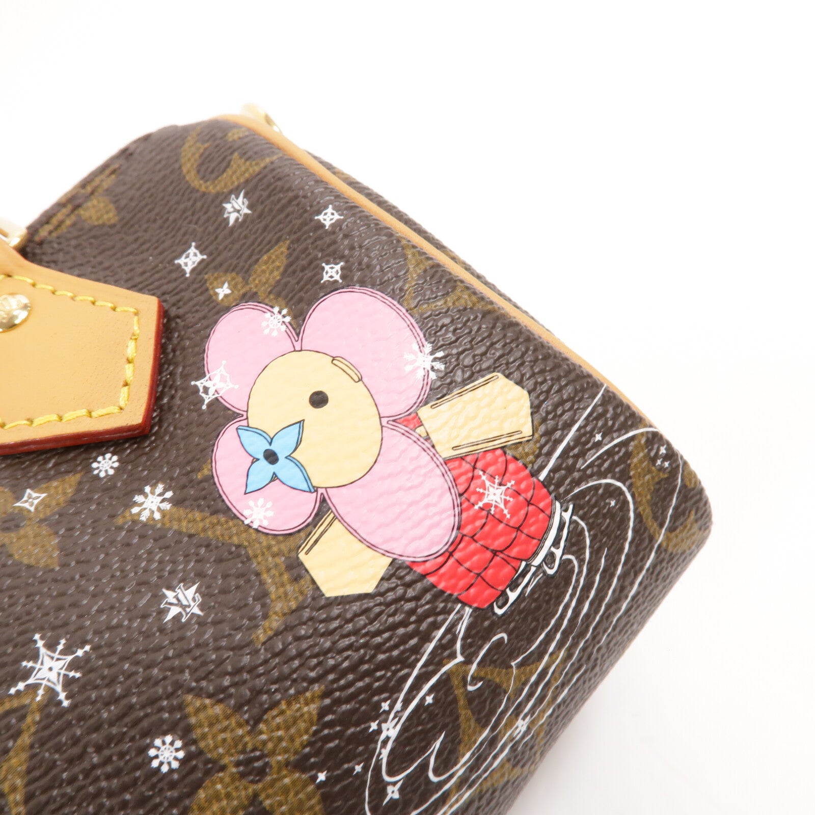 LOUIS VUITTON Monogram Vivienne Nano Speedy金扣手挽肩背兩用袋