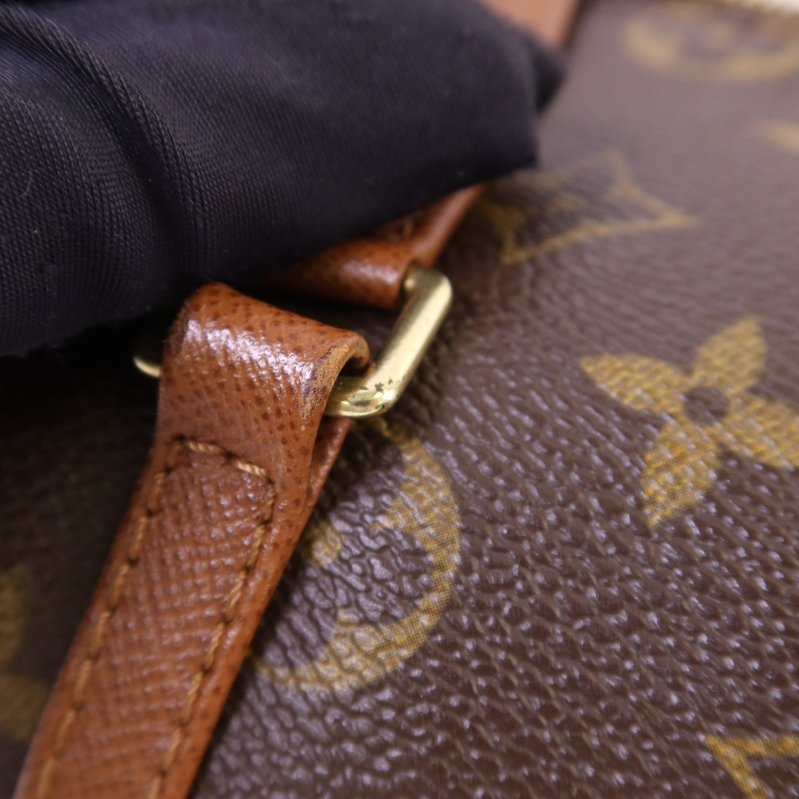 LOUIS VUITTON Monogram Papillon PM金扣手挽袋
