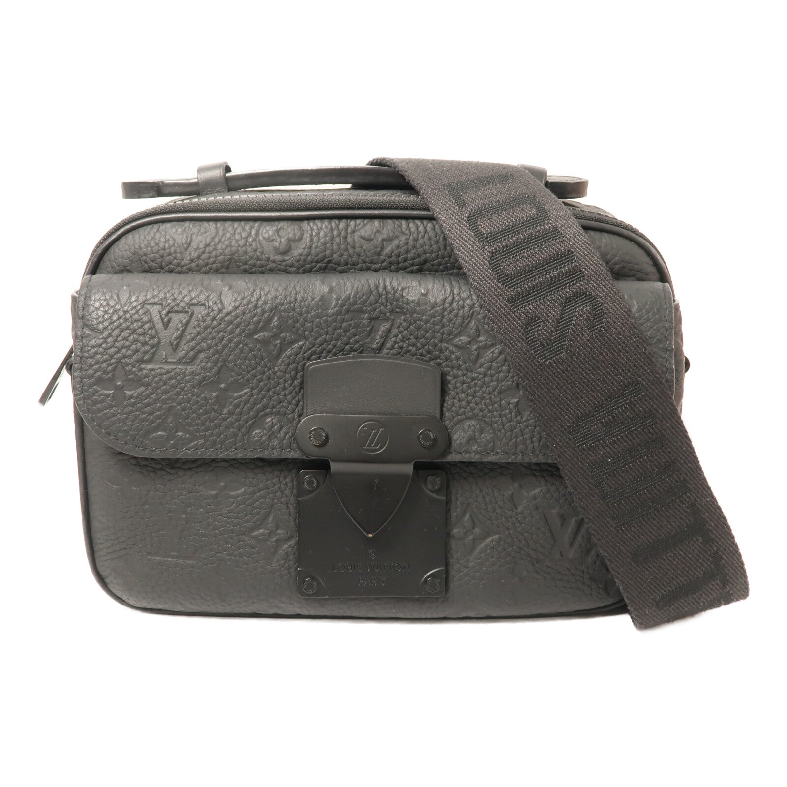 LOUIS VUITTON Monogram Taurillon S Lock肩背袋
