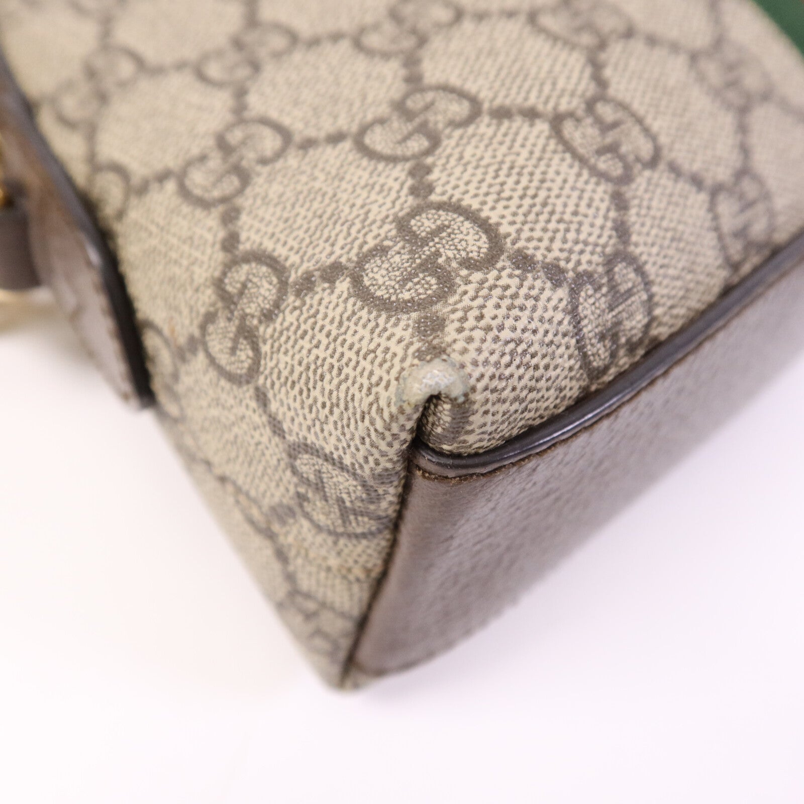 GUCCI 塗層帆布Ophidia GG金扣肩背袋