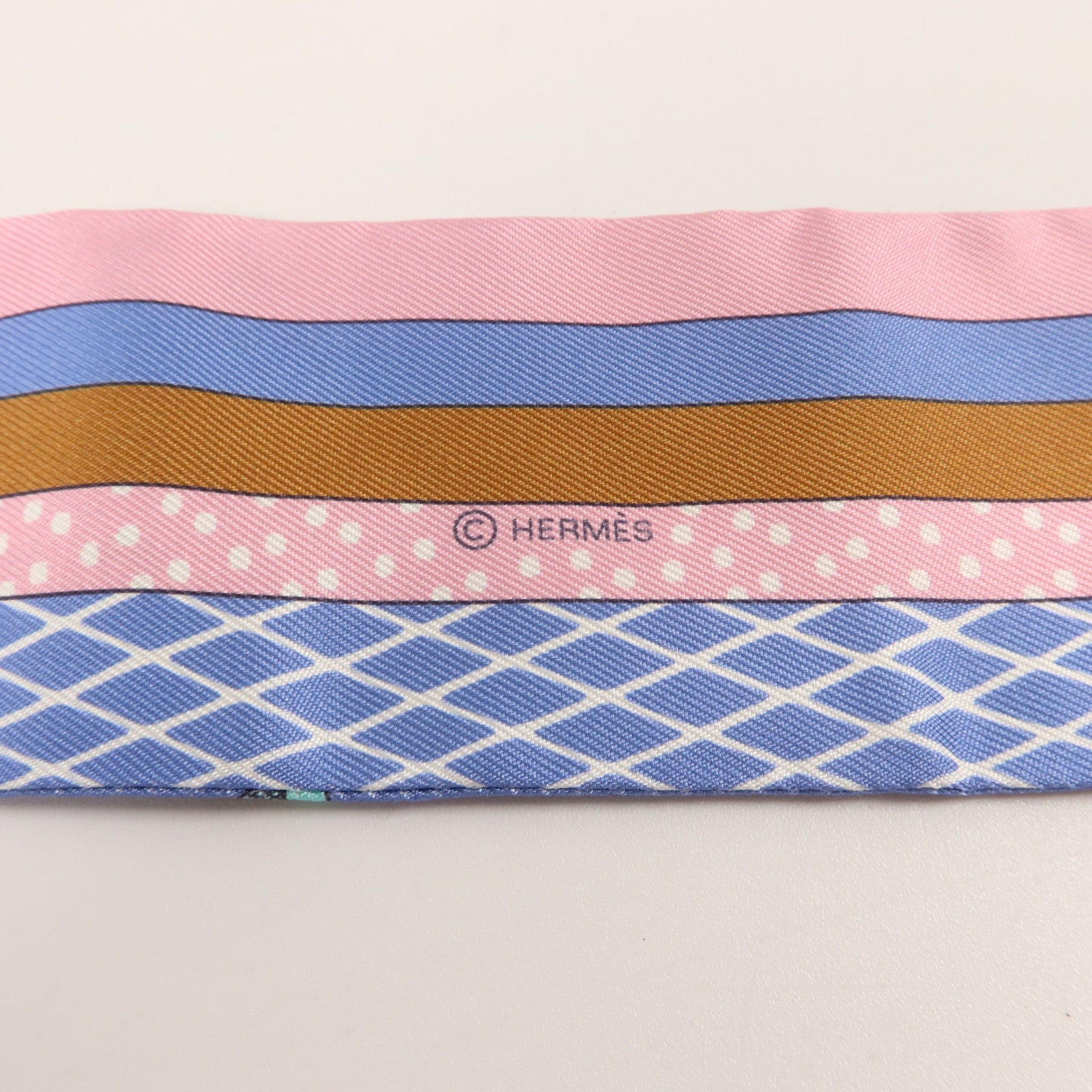 HERMES 絲質Twilly絲巾