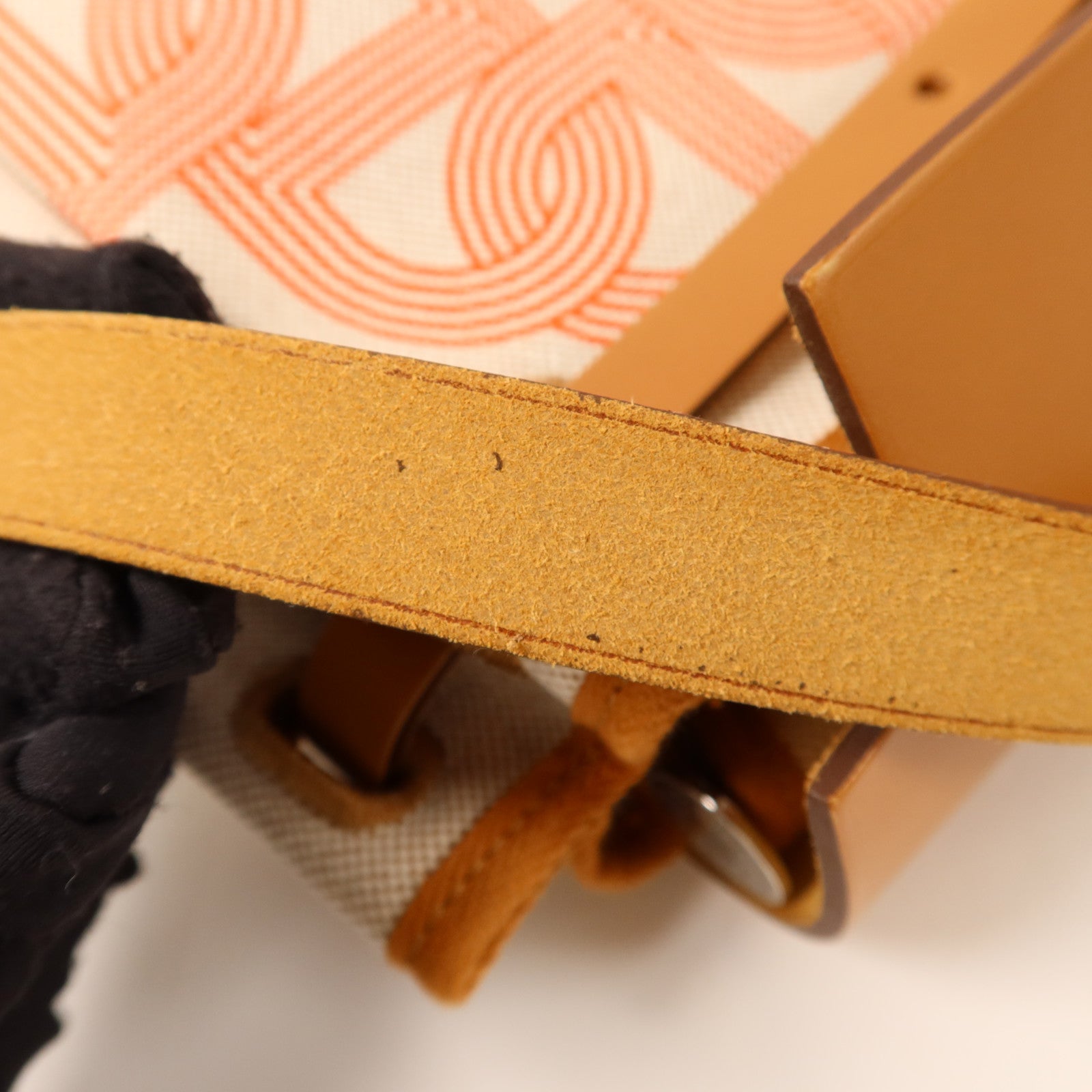 HERMES 帆布Herbag PM銀扣手挽肩背兩用袋