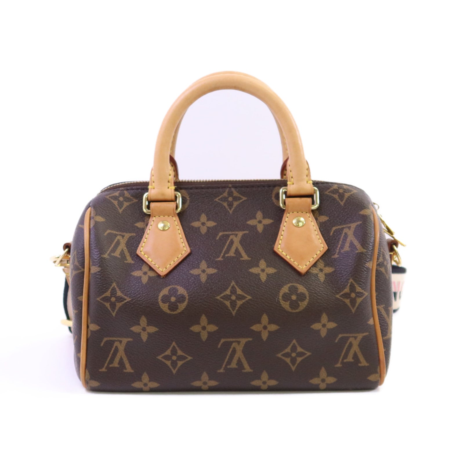 LOUIS VUITTON Monogram Speedy Bandouliere 20金扣手挽肩背兩用袋