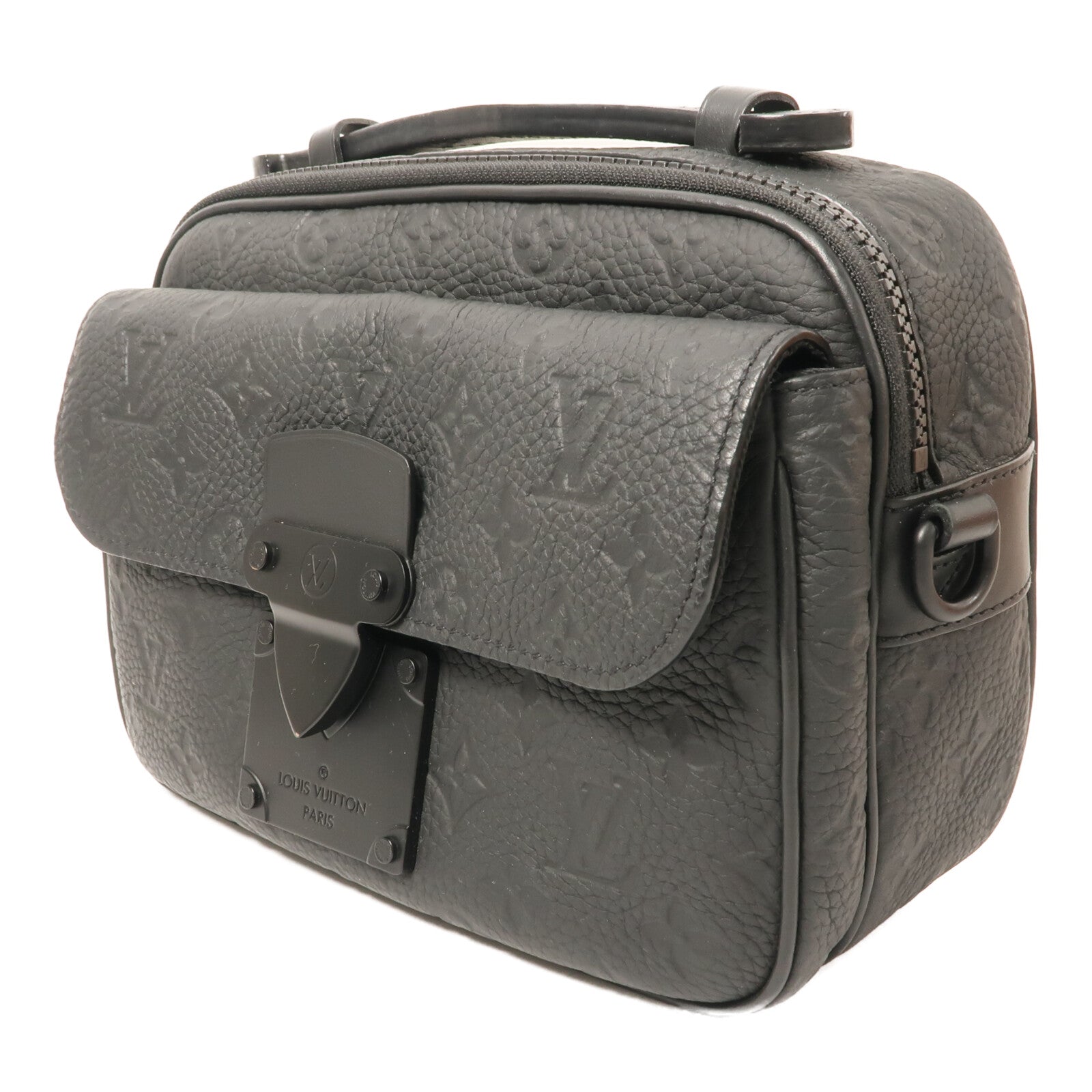 LOUIS VUITTON Monogram Taurillon S Lock肩背袋
