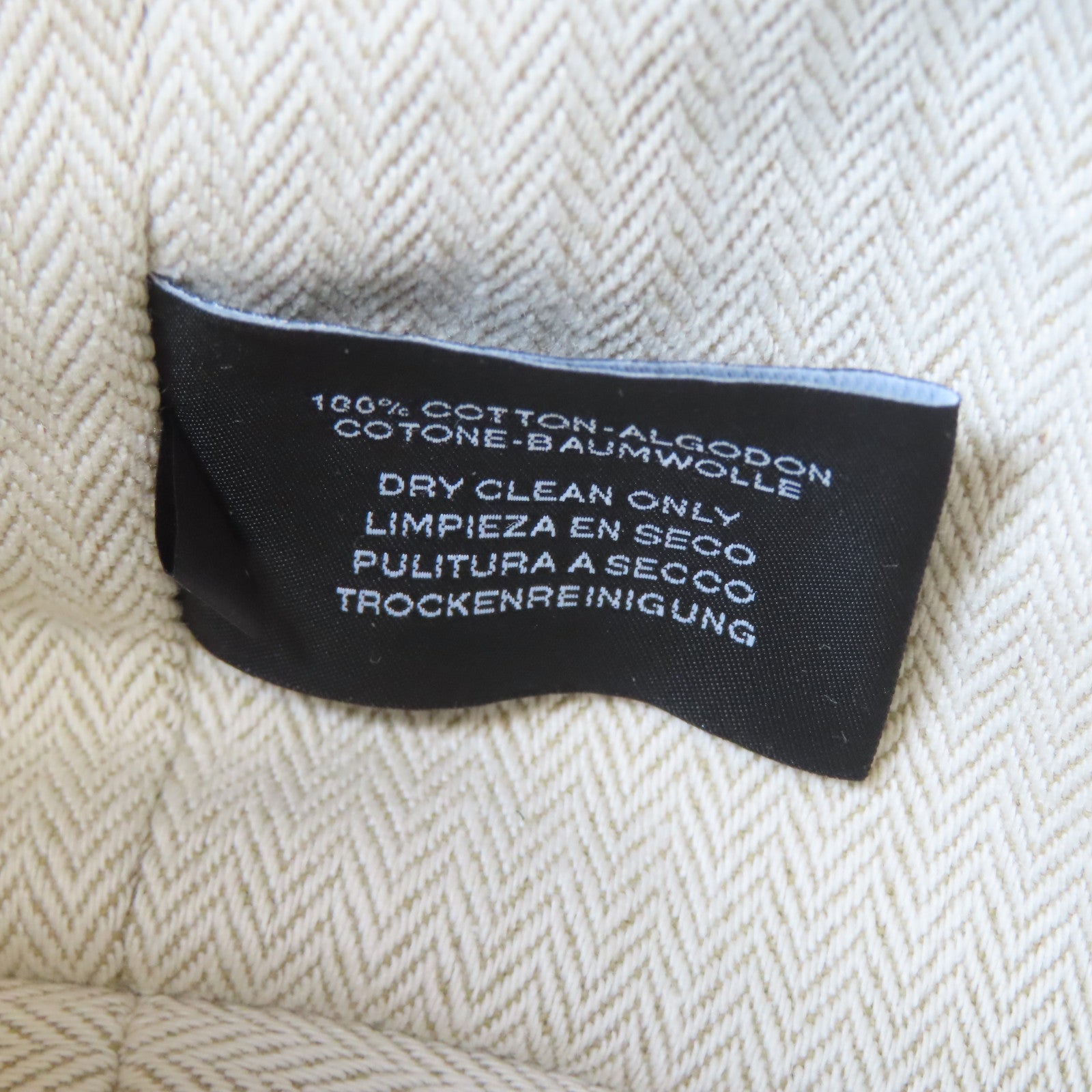HERMES 帆布Bride A Brac銀扣手挽袋深藍色