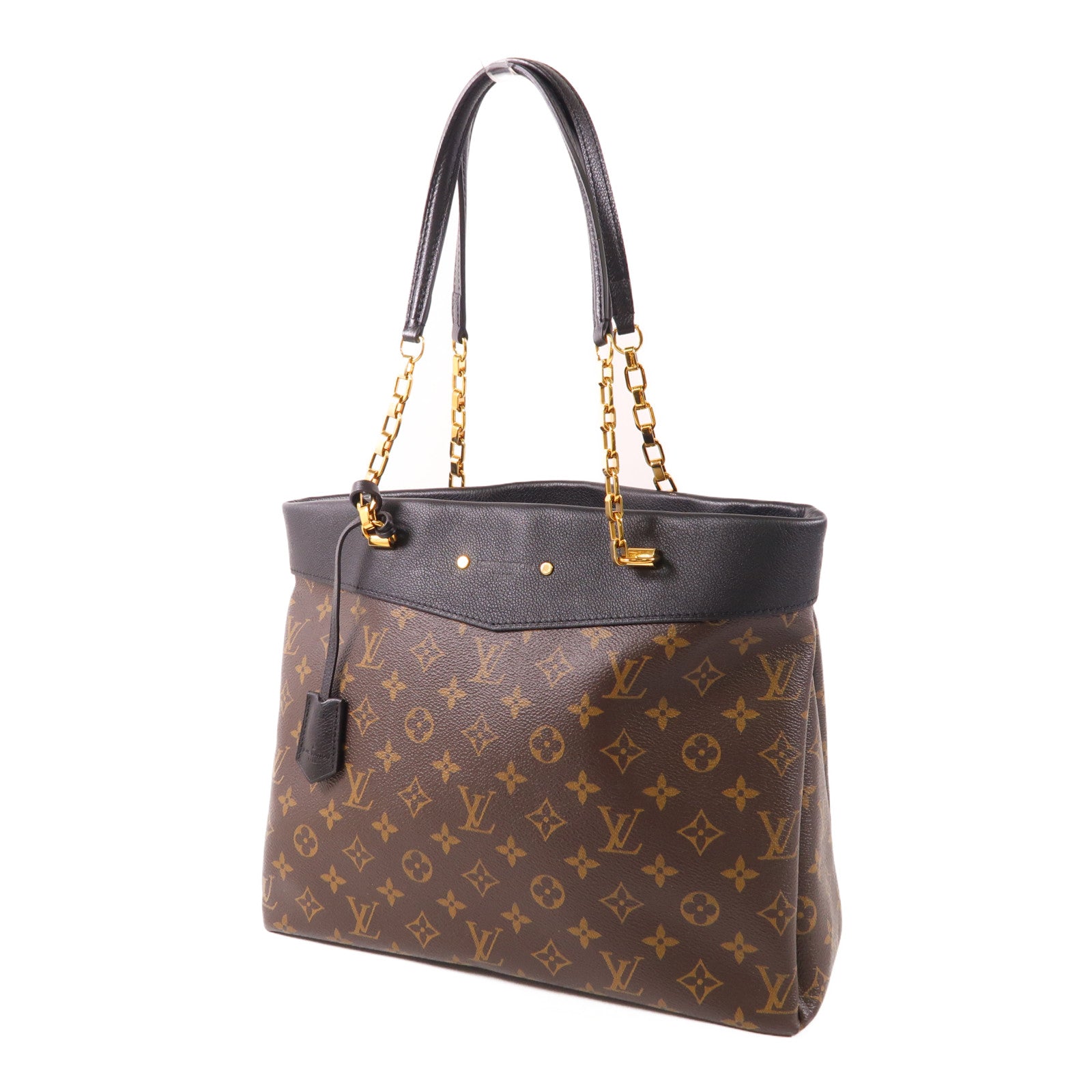 LOUIS VUITTON LV GHW Pallas Shopper Shoulder Bag M51198 Monogram Brown